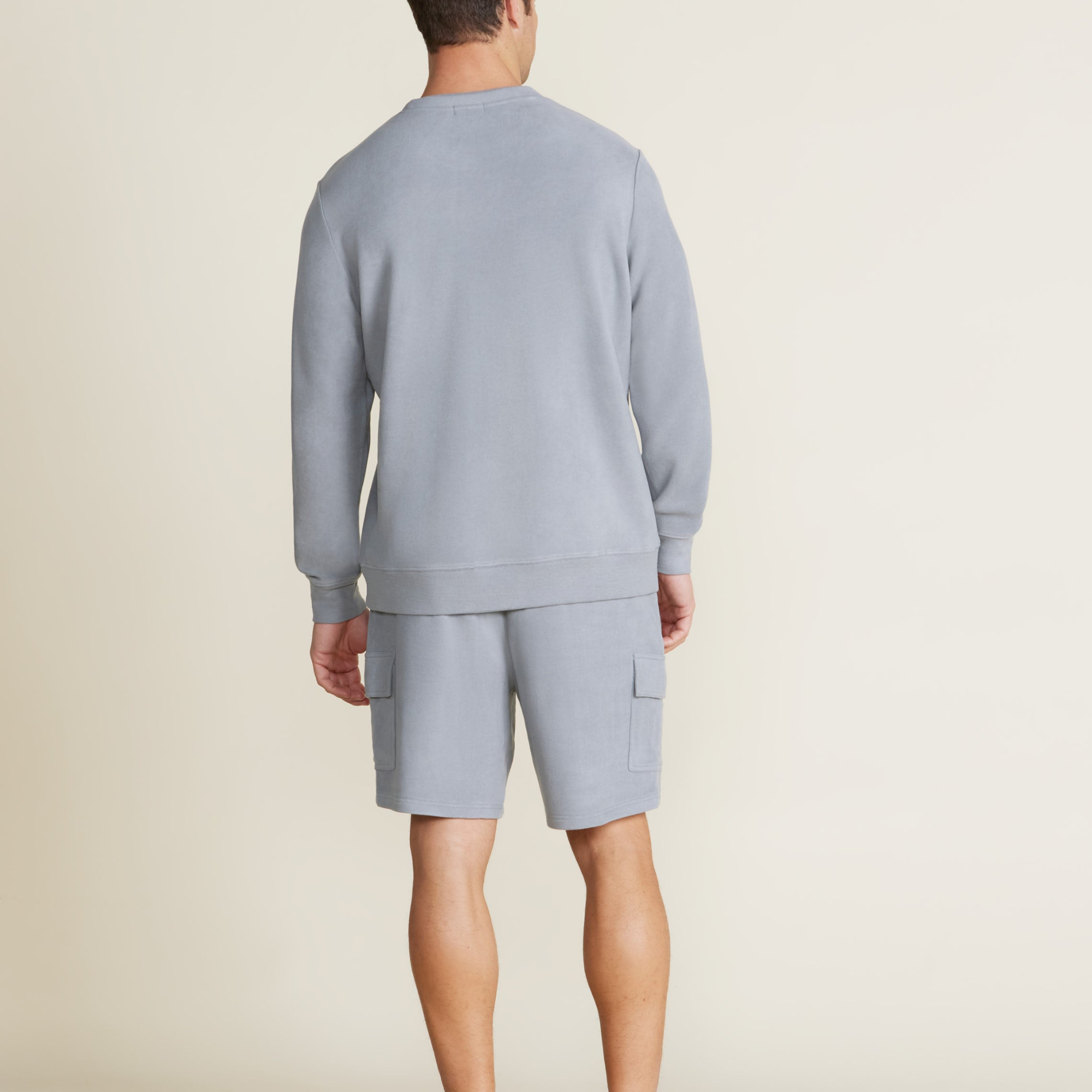 Malibu Collection Men's Brushed Fleece Split Neck Pullover