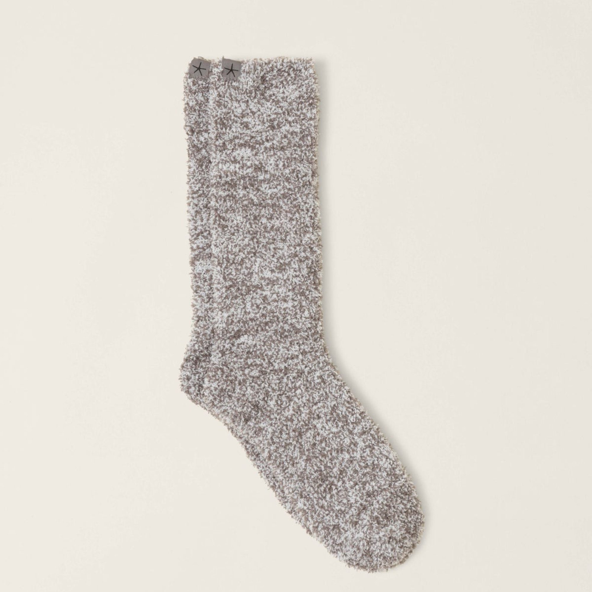 #color_Charcoal/White | CozyChic Heathered Men's Socks