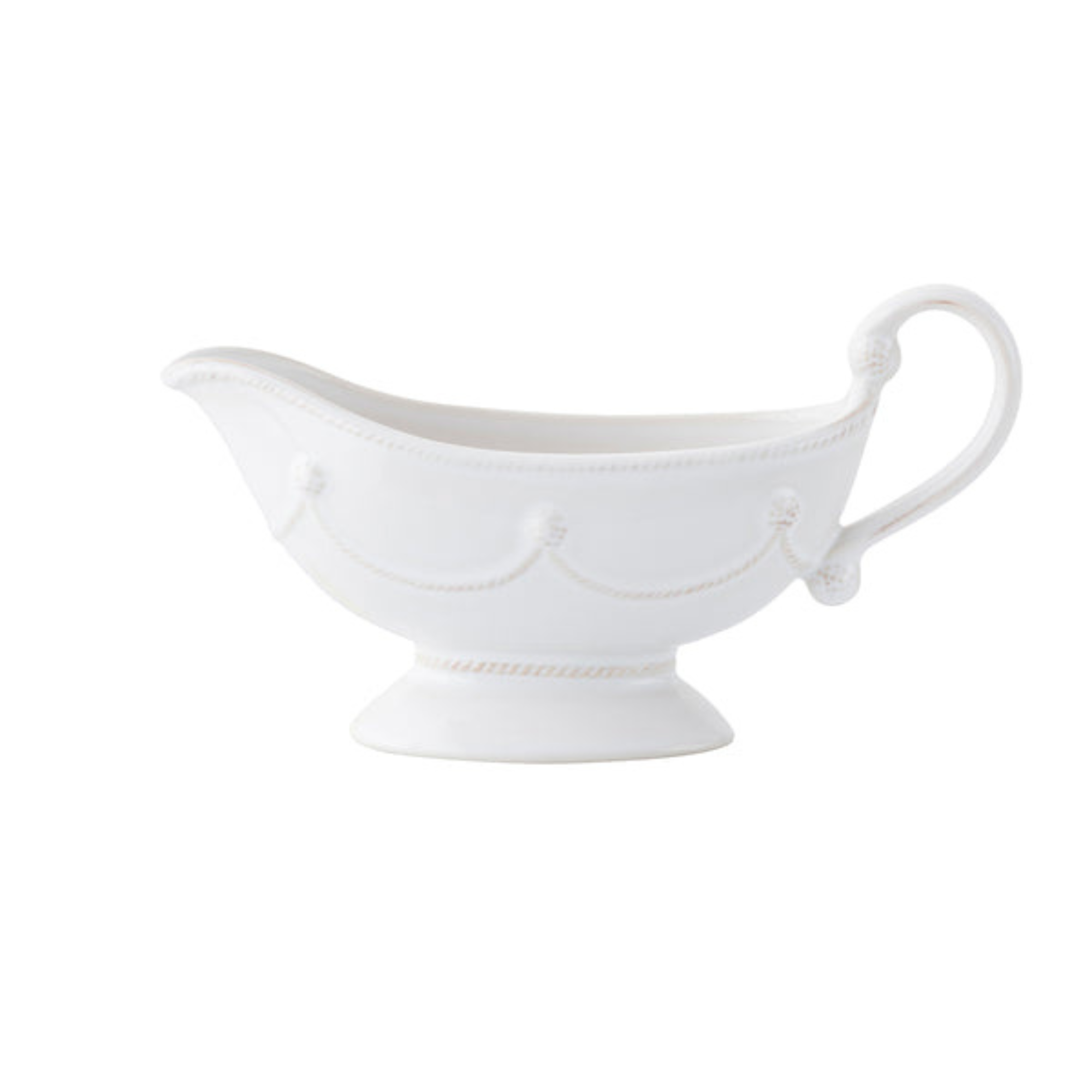 Berry & Thread Sauce Boat and Stand Whitewash