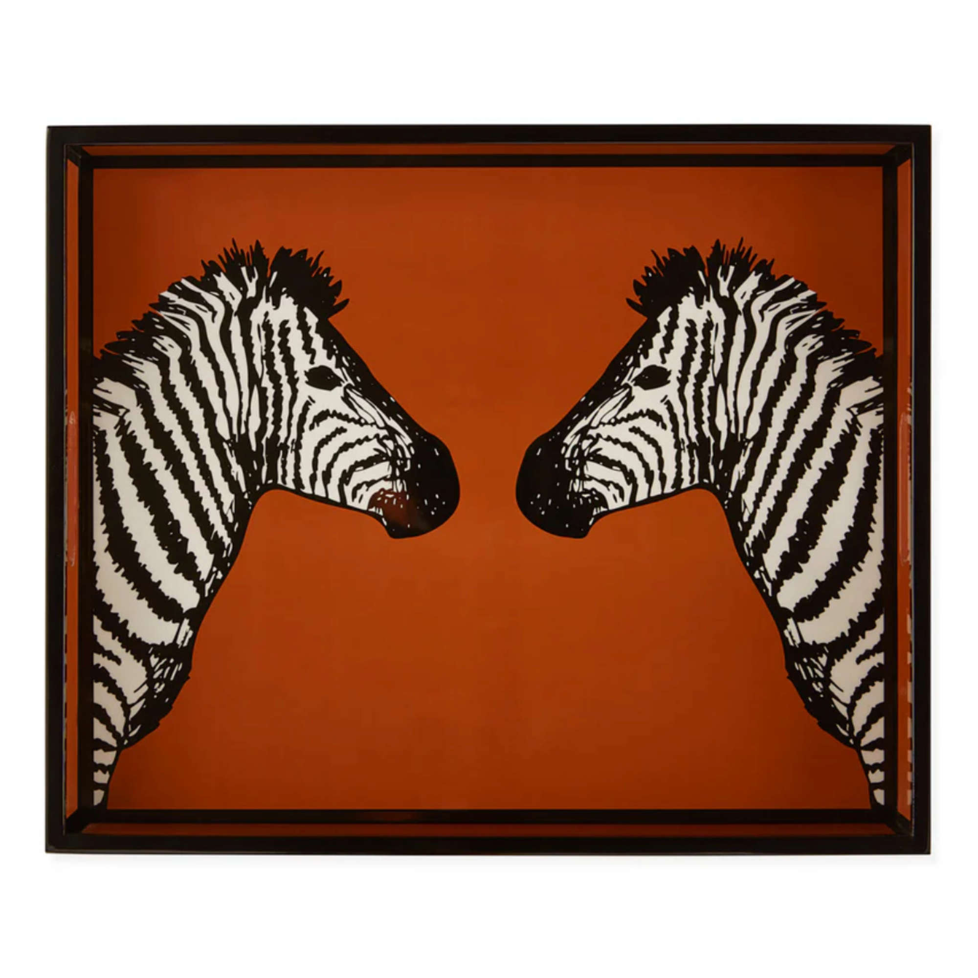 Zebra Lacquer Tray