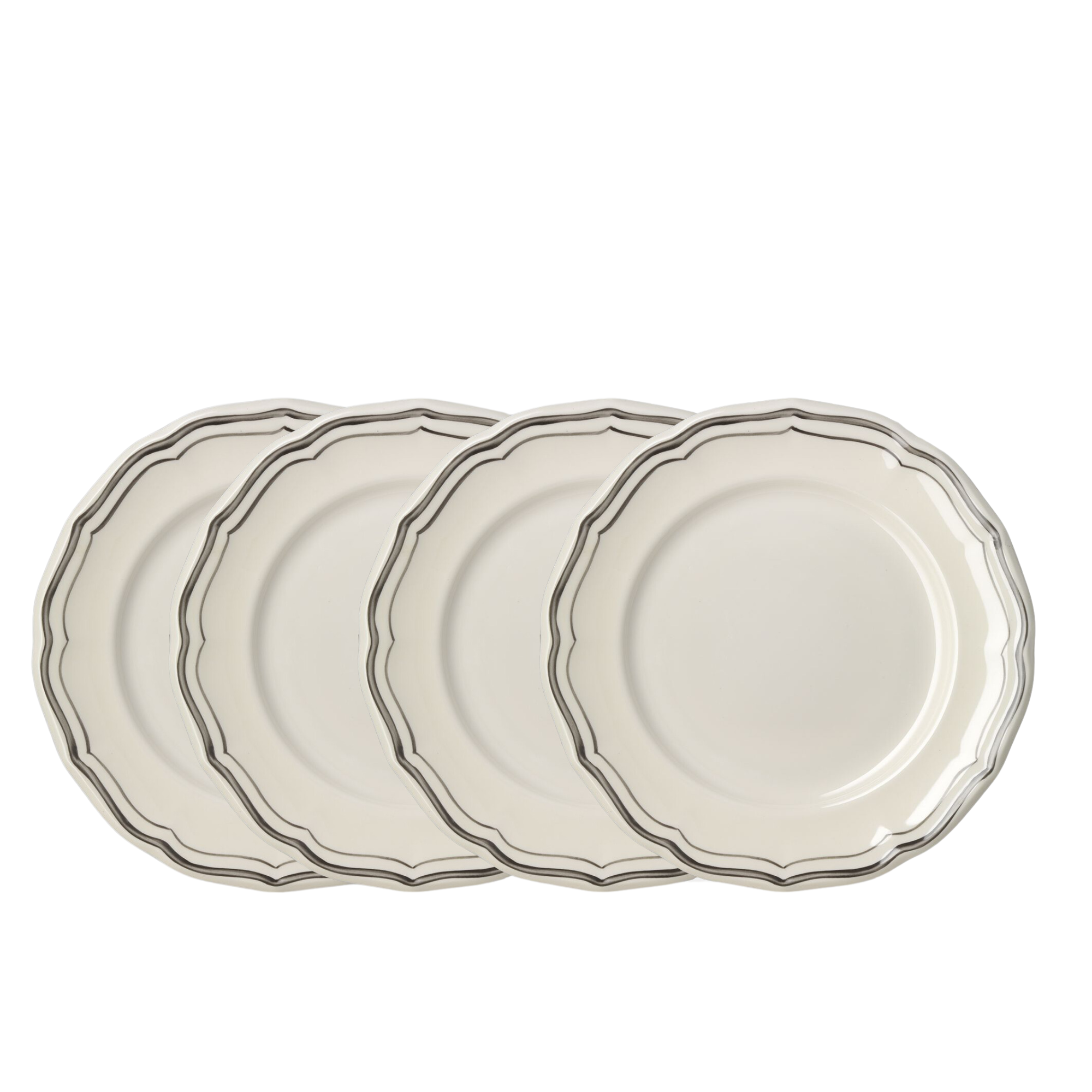 Miranda Grey Dinner Plate - Set of 4