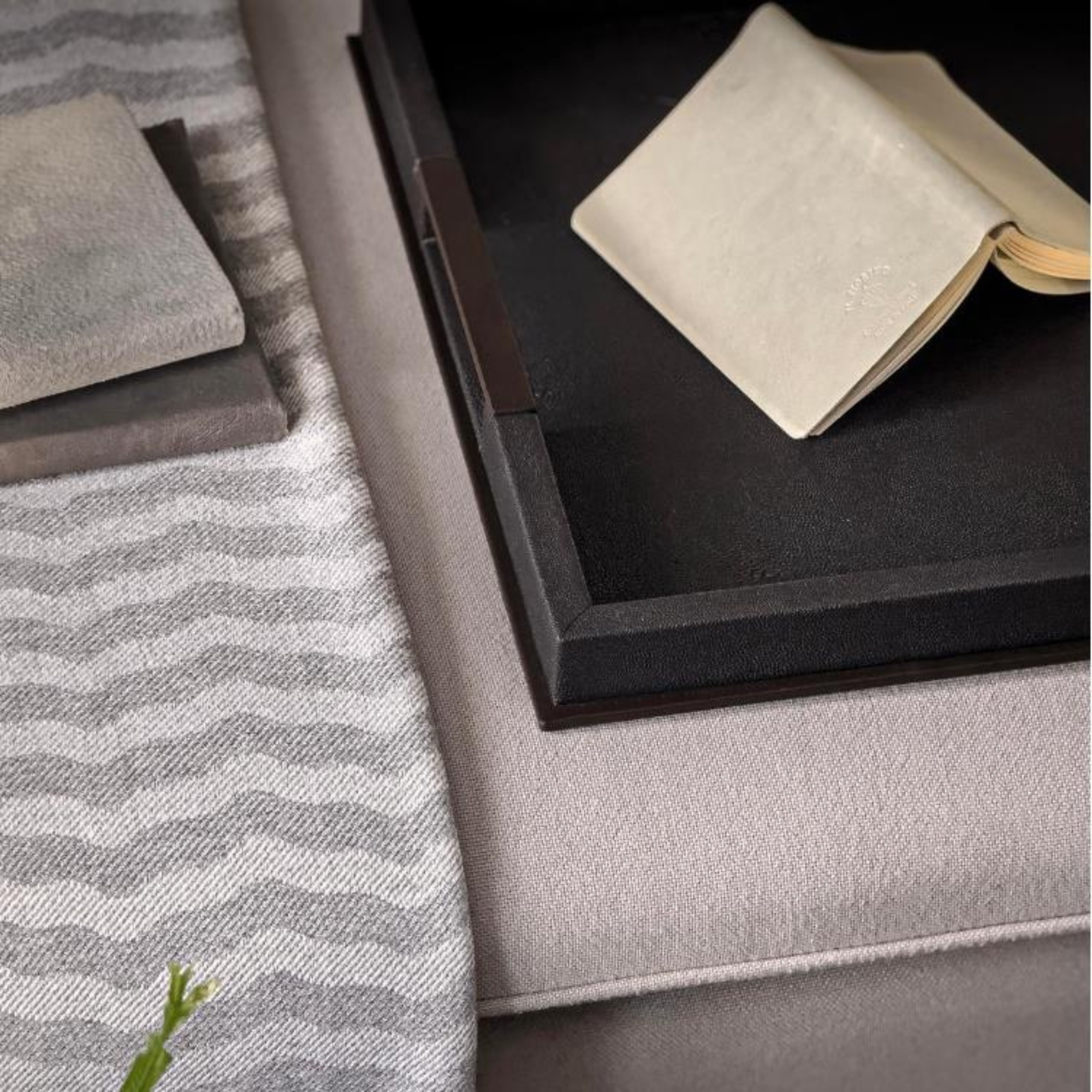 Sophie Paterson Collection: Large Anthracite Shagreen Tray