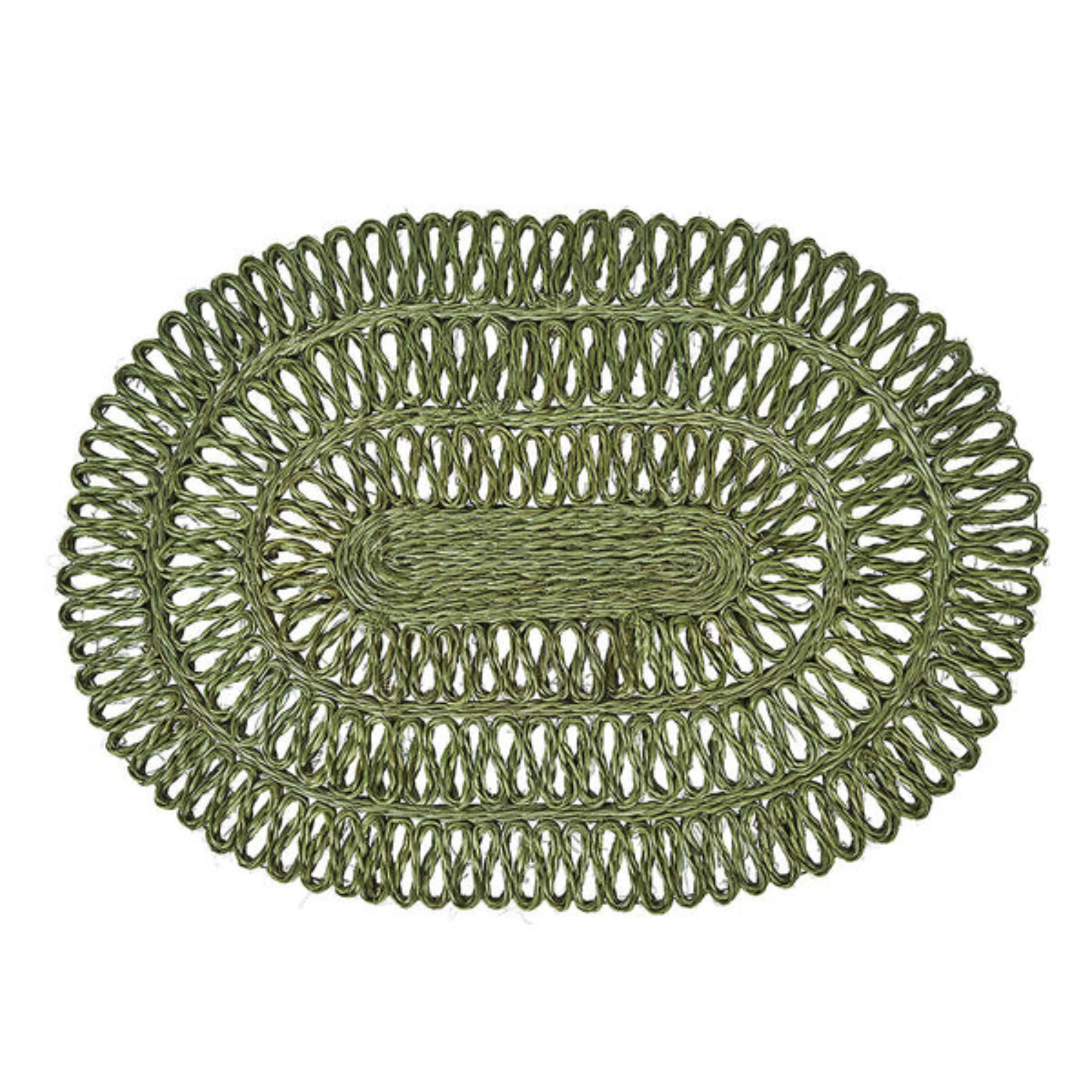 Straw Loop Oval Placemat - Set of 4