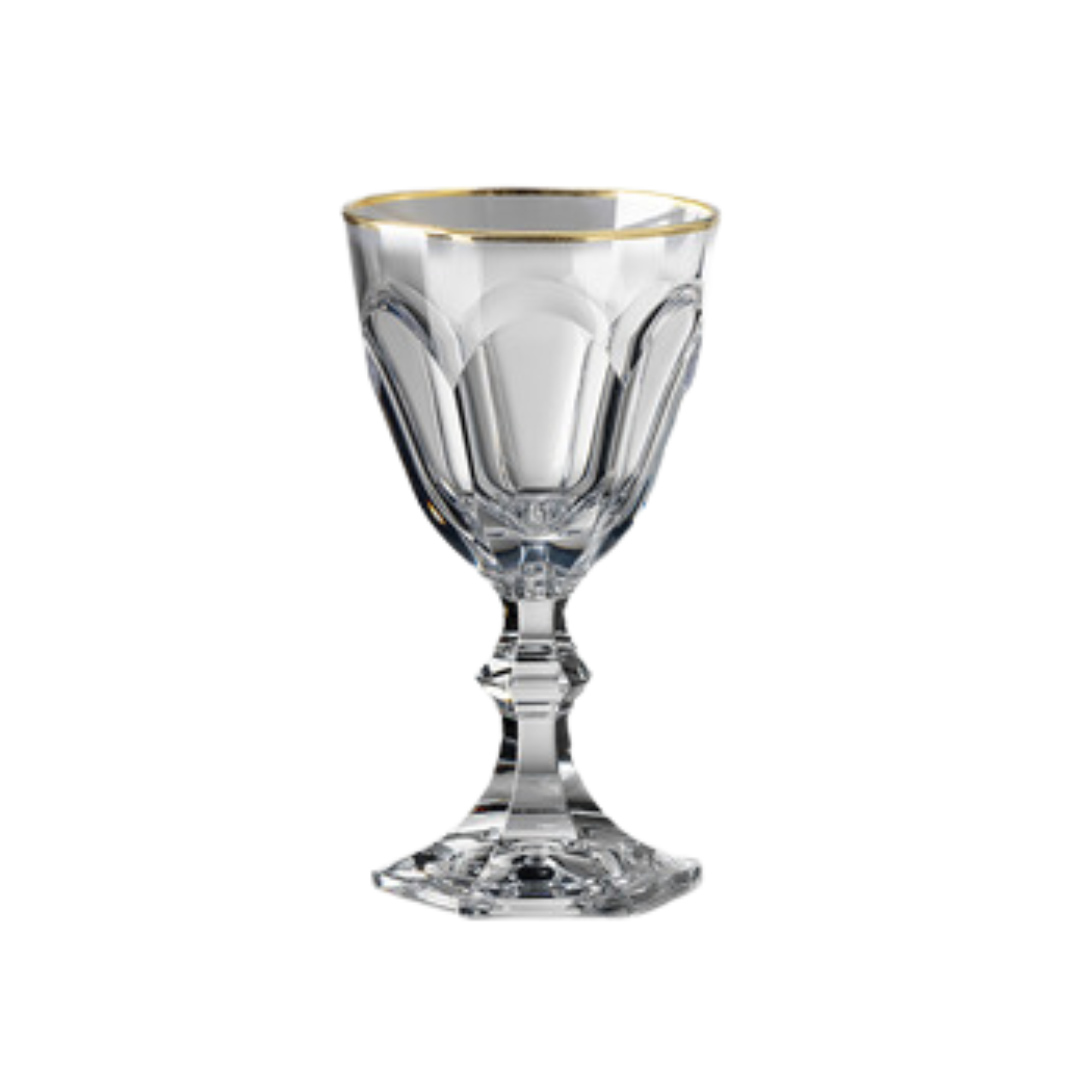 Dolce Vita Gold Thread Wine Glass - Set of 4