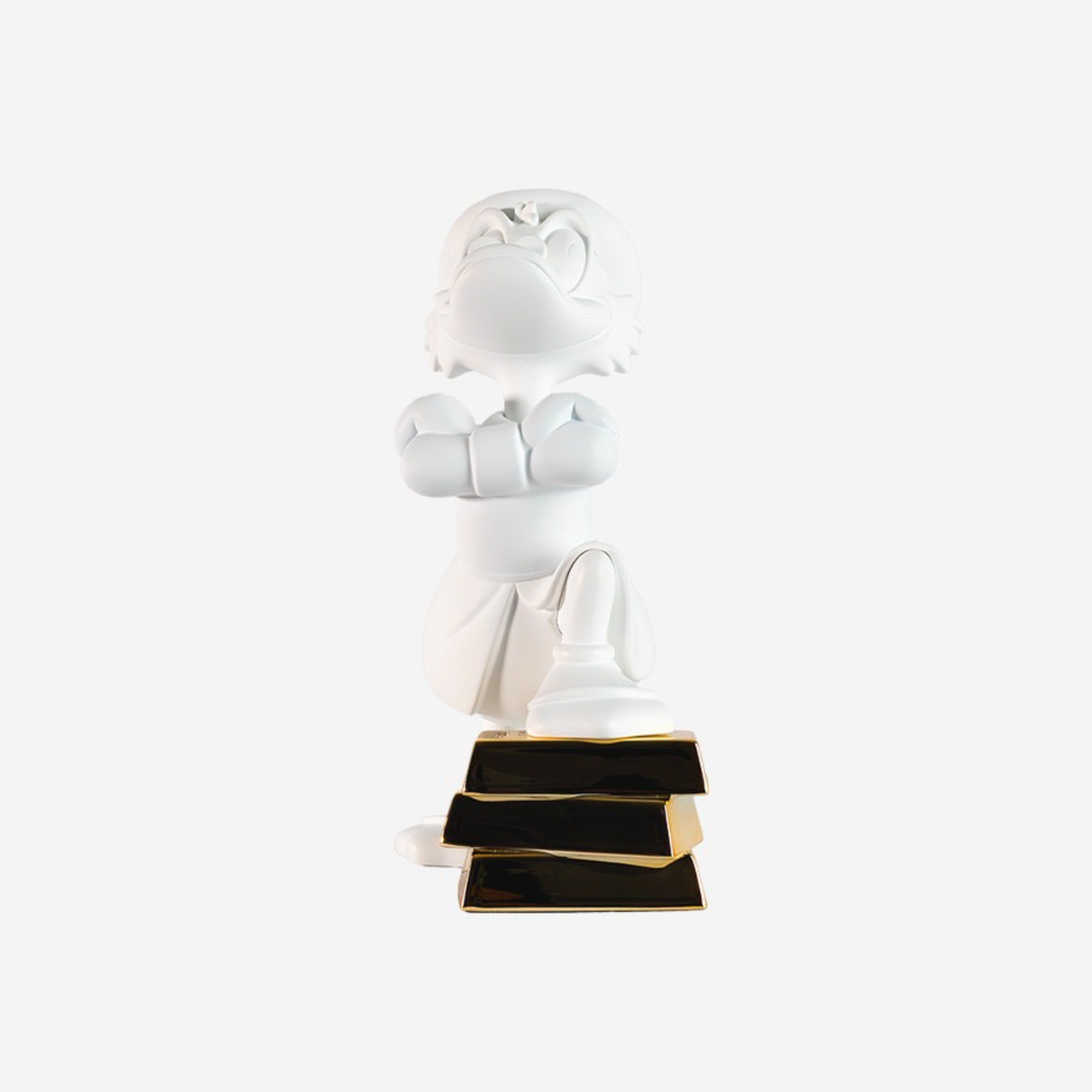 Uncle Scrooge Ingots in Matte White & Chromed Gold