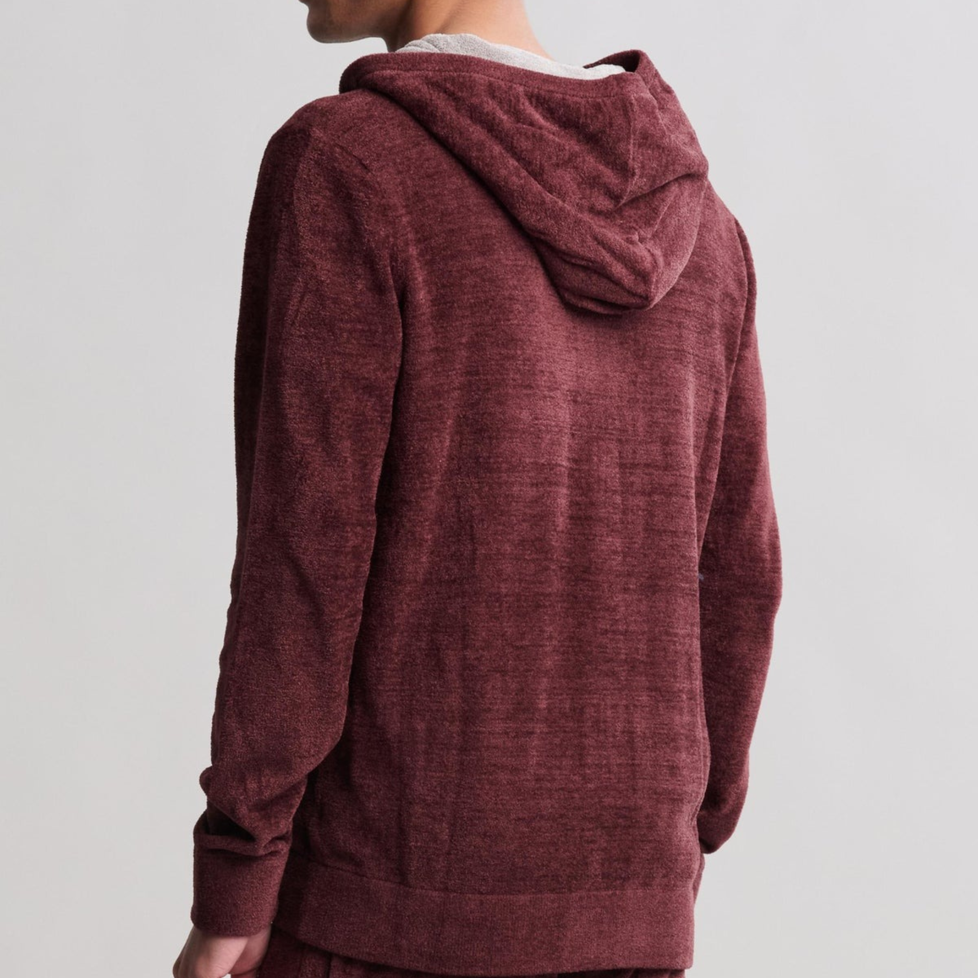 #Color_Deep Aubergine | Men's CozyChic Ultra Lite Zip Up Hoodie