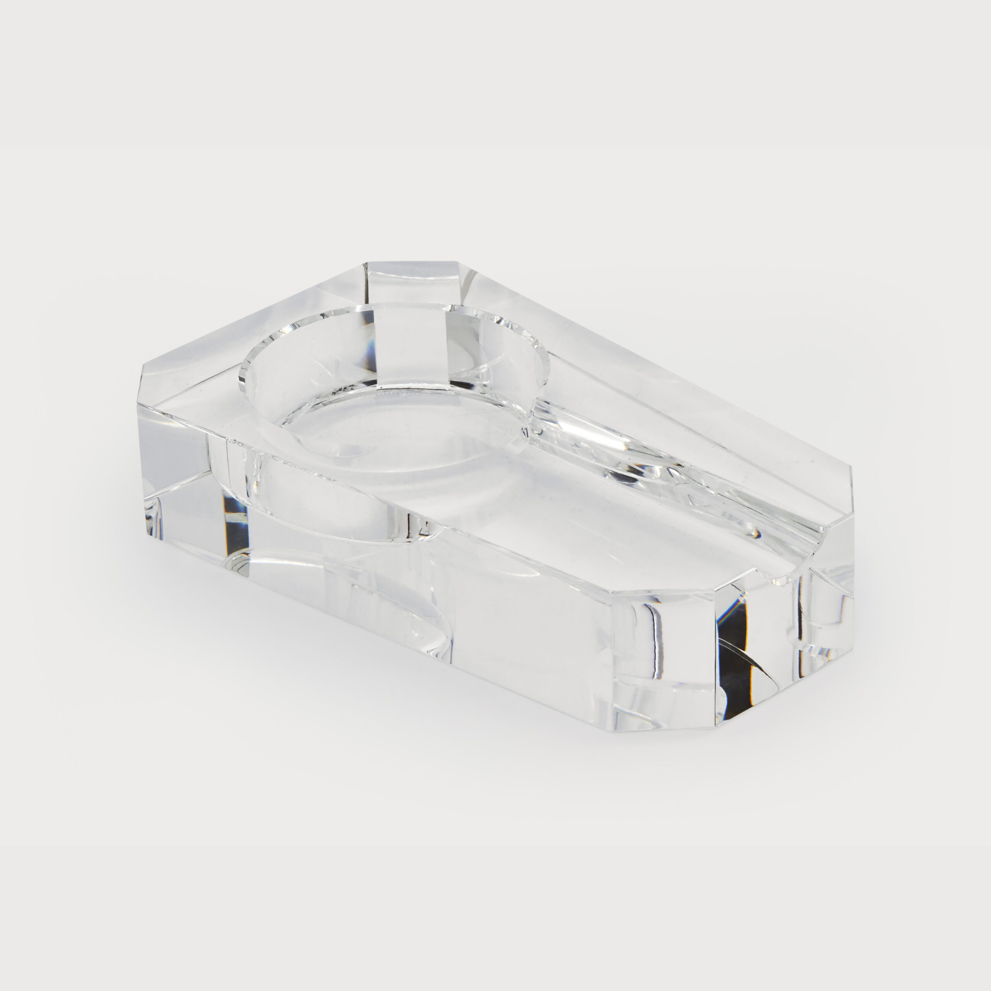 Crystal Glass Single Ashtray