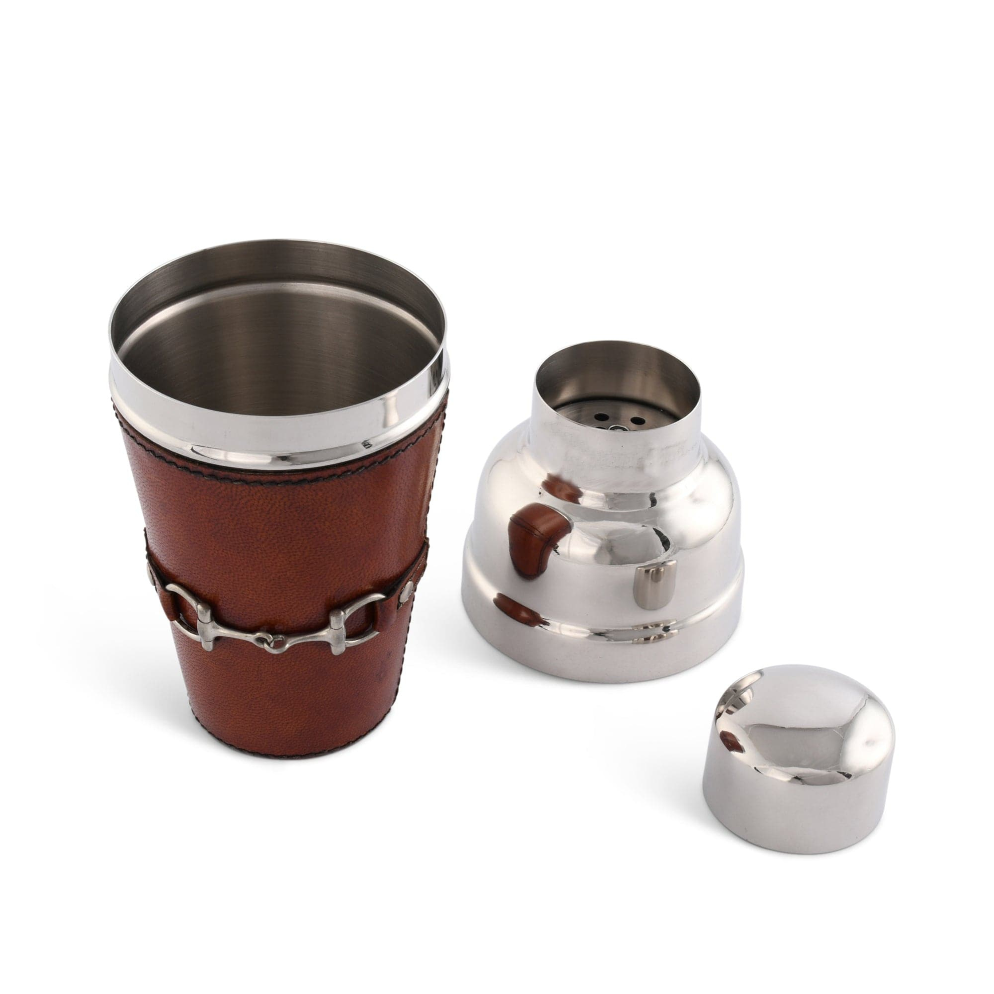 Equestrian Bit Leather Cocktail Shaker