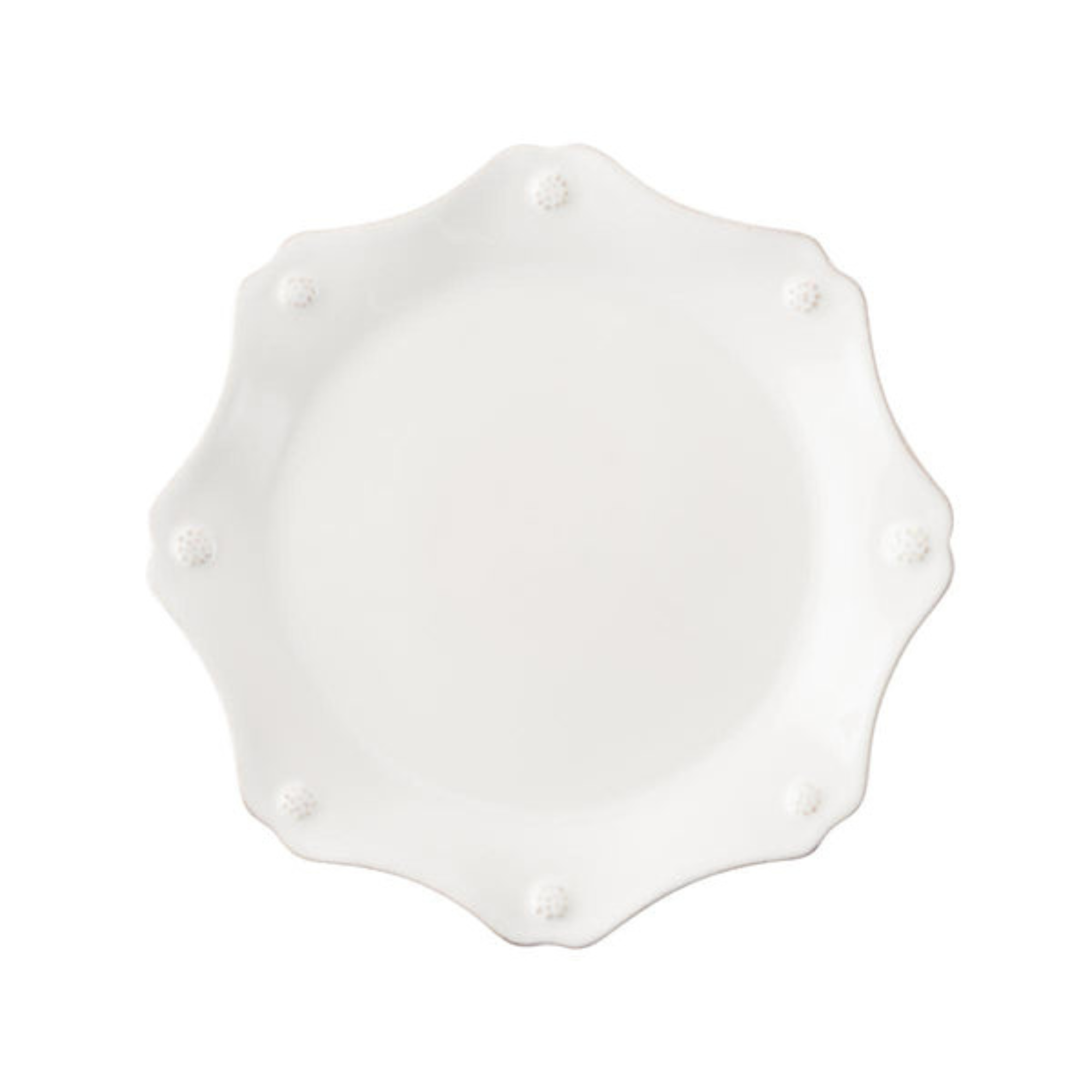 Berry & Thread Scalloped Dessert/Salad Plate - Set of 4