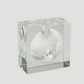 Crystal Square Bubble Vase - Large