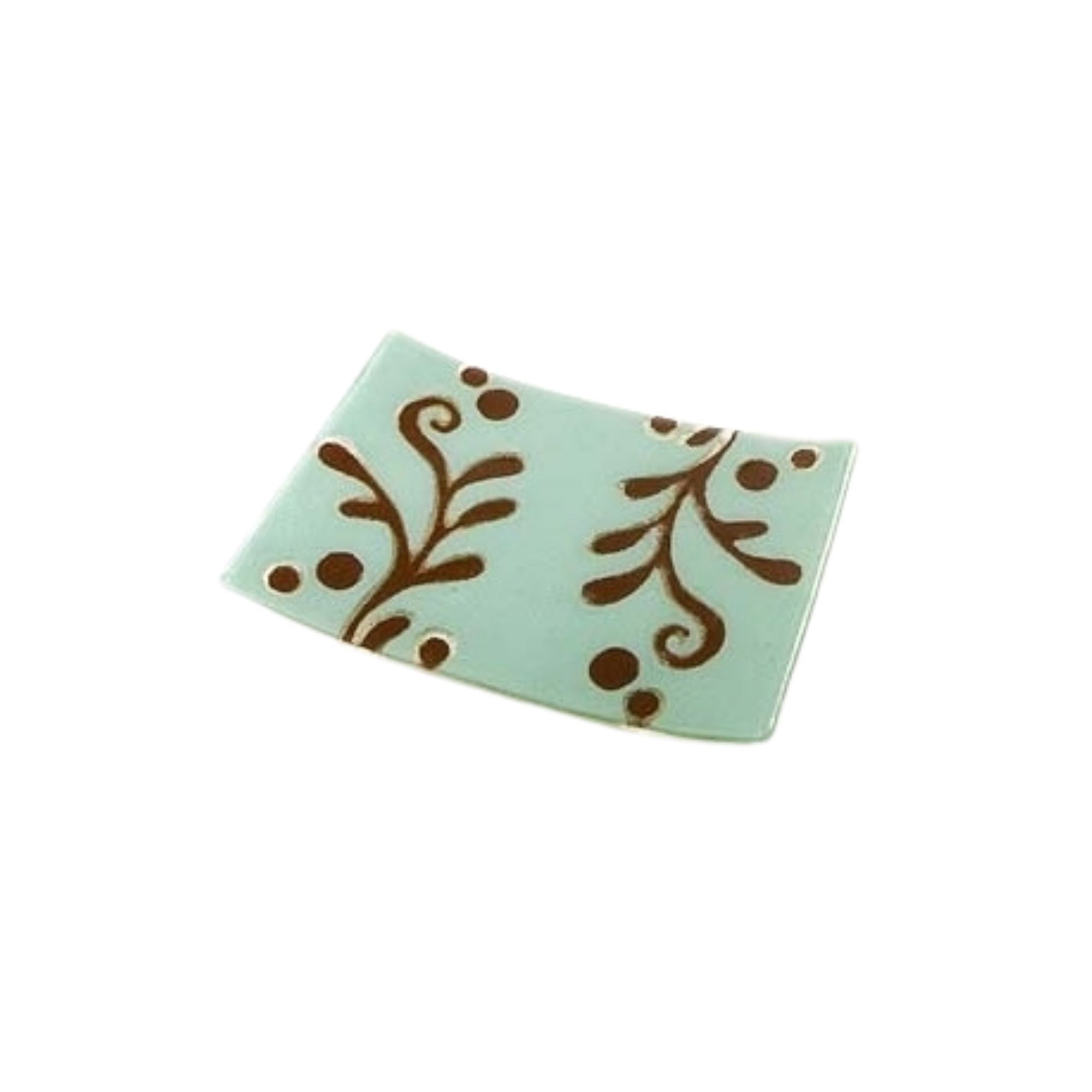 Chocolate Azure Leaf Tray