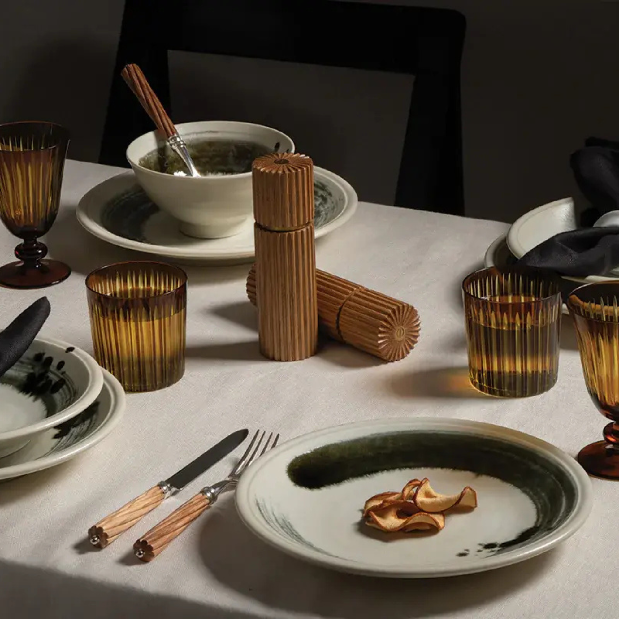 Sumi Brush Dinnerware Collection