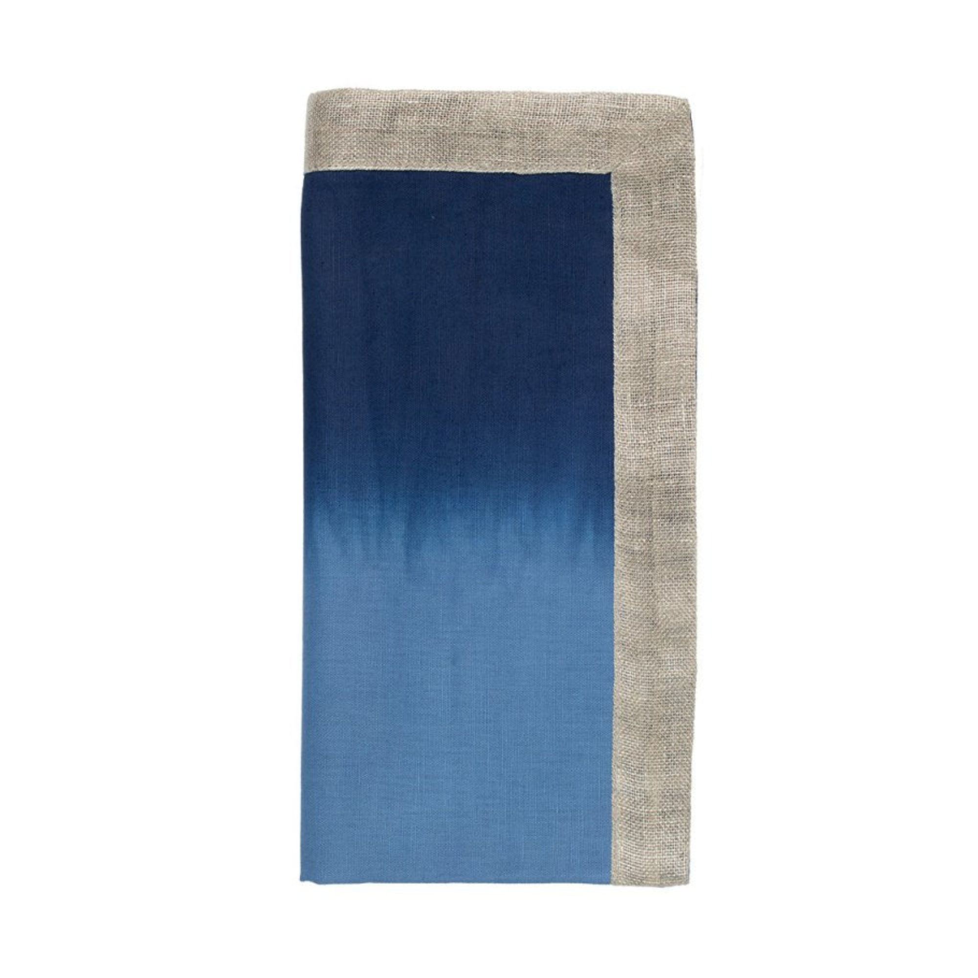 Dip Dye Napkins in Blue & White - Set of 4