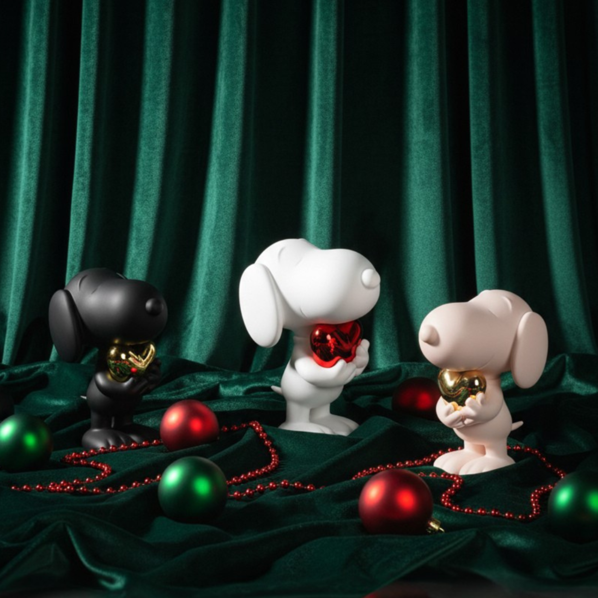 Set de Snoopy Heart Chromed