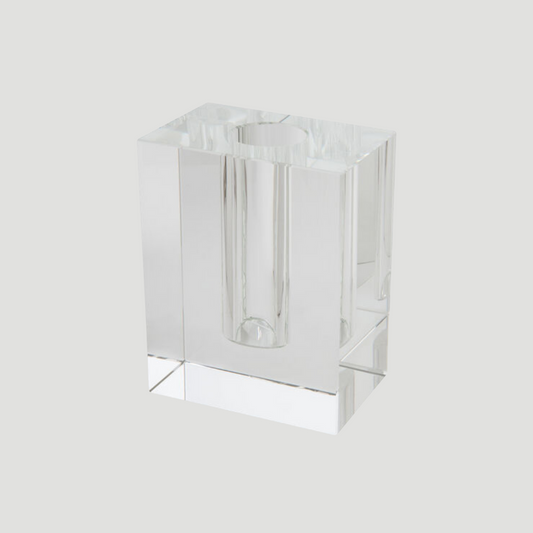 Slim Rectangular Crystal Vase