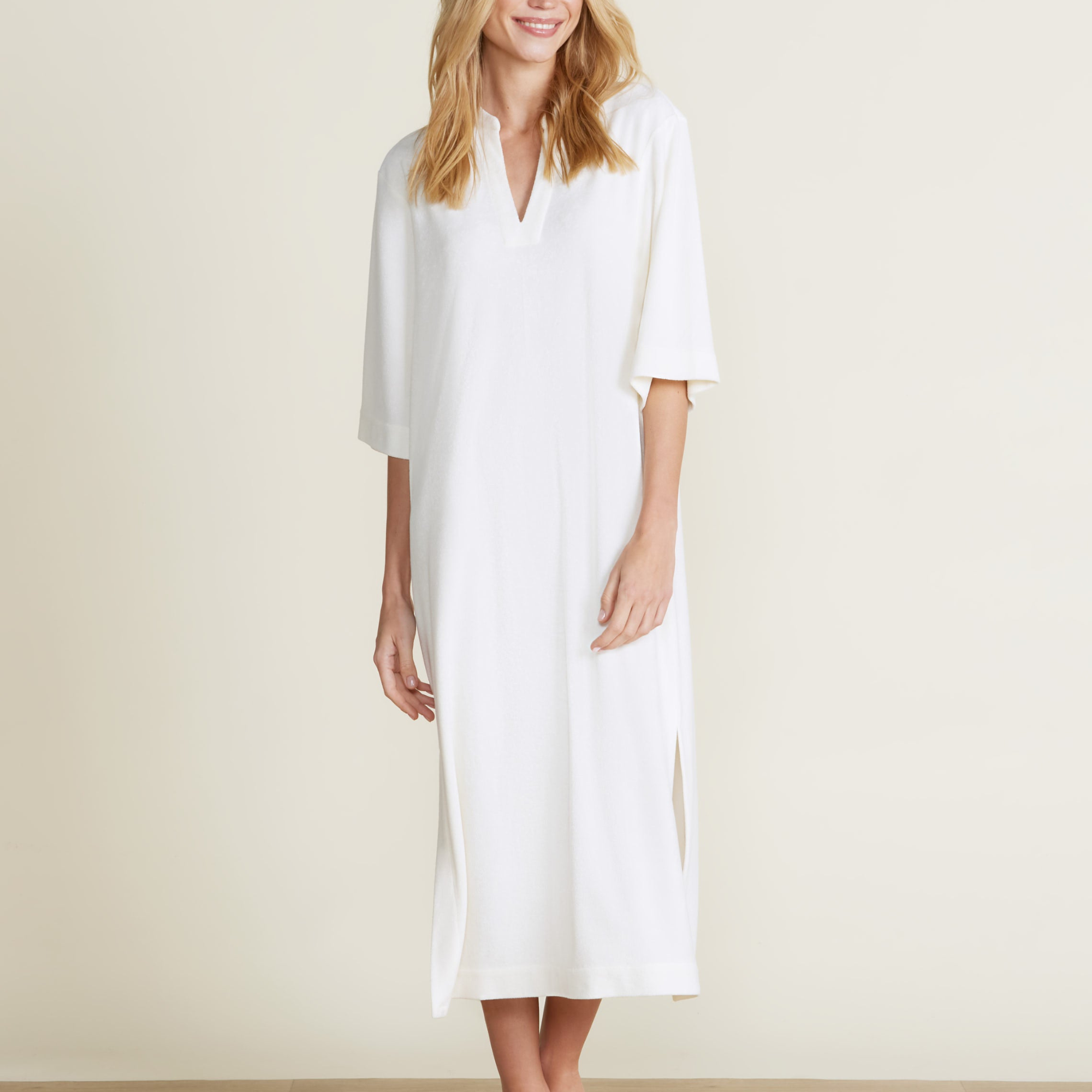 CozyTerry Placket Caftan