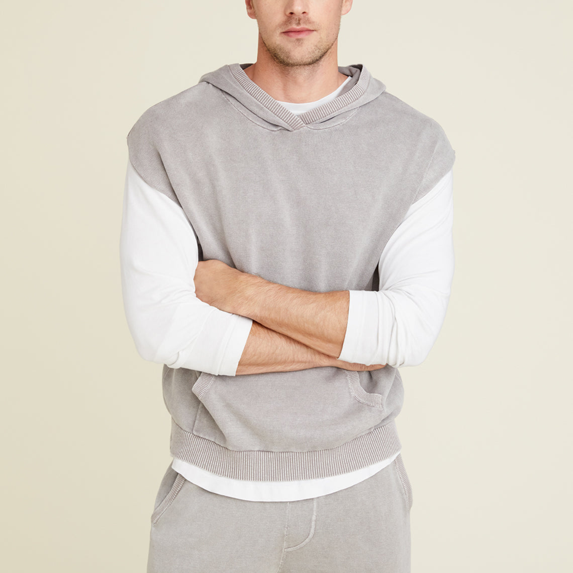 Men's Sunbleached Sleeveless Hoodie