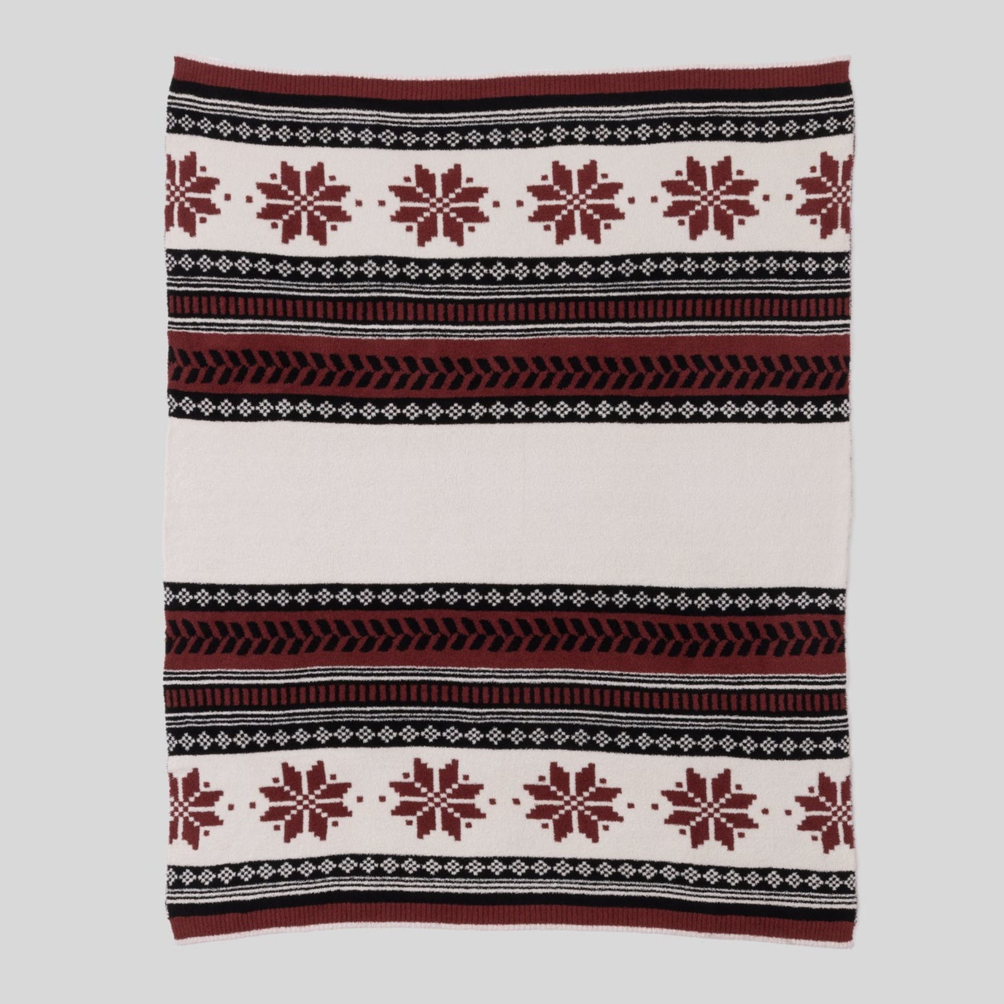 CozyChic Fair Isle Throw
