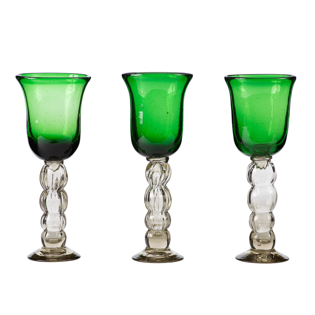 Pera Copa Glass - Green