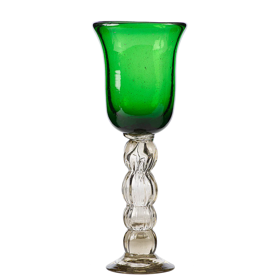 Pera Copa Goblet Glass - Green