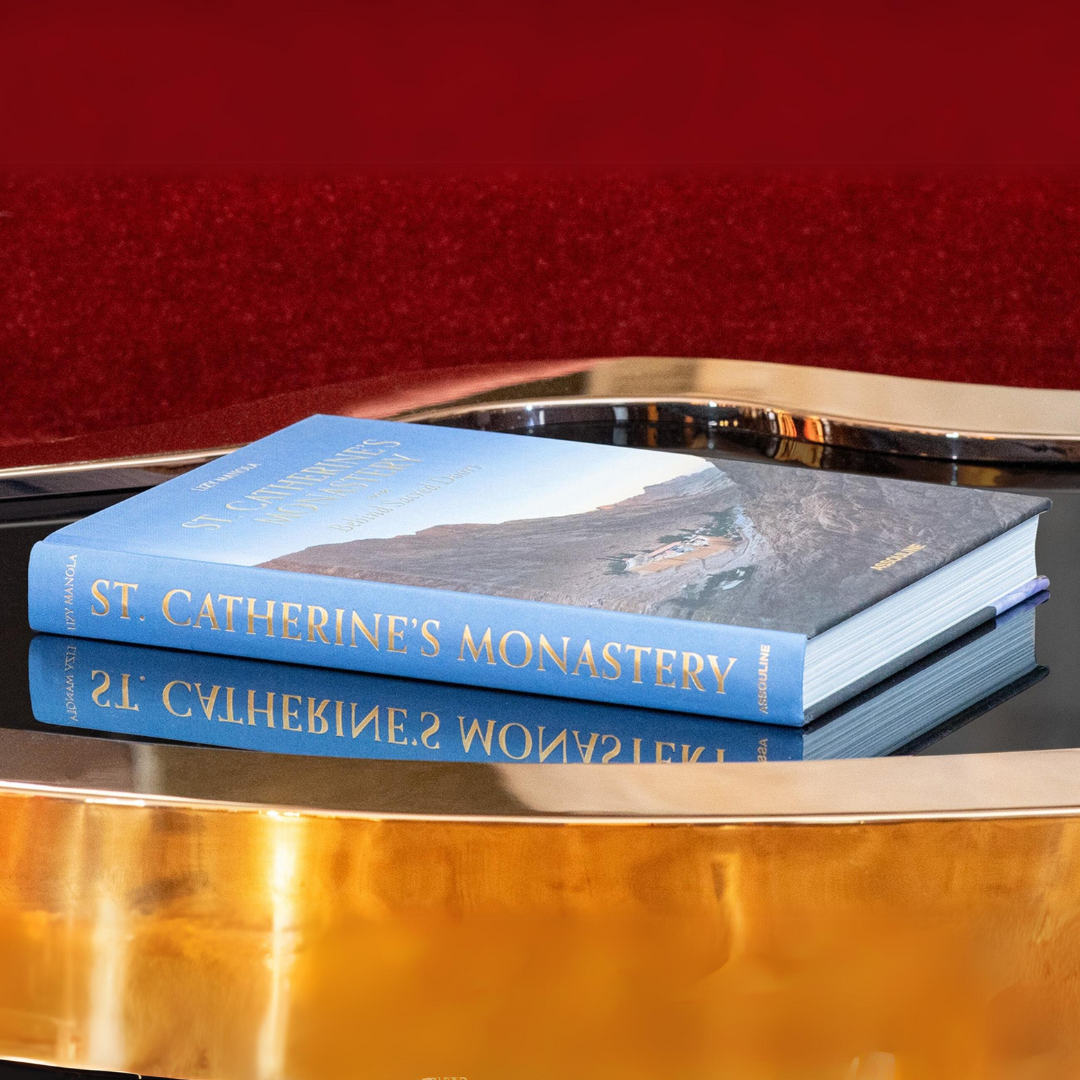 Assouline St. Catherine’s Monastery: Behind Sacred Doors silk book - Blue