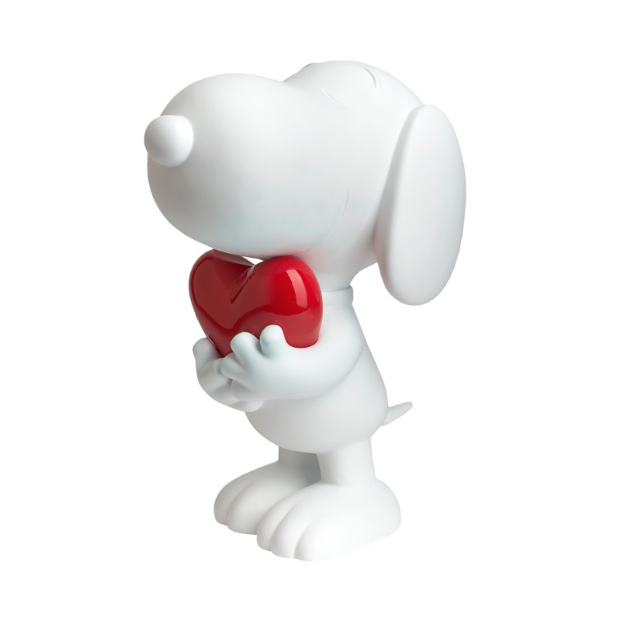 Snoopy Heart Sculpture with a Red Heart