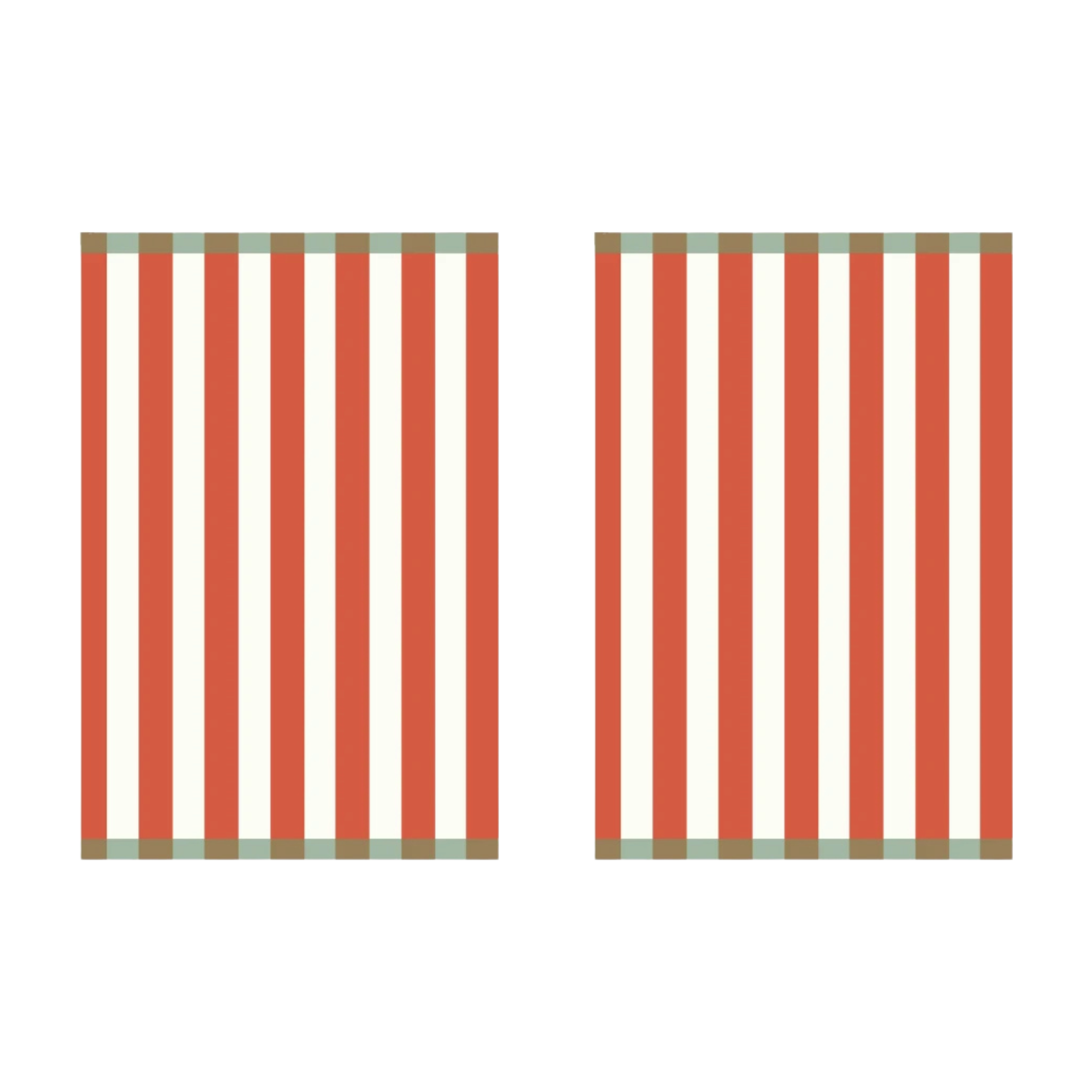Coucke Malo Coastal Stripe Tea Towel - Set of 2