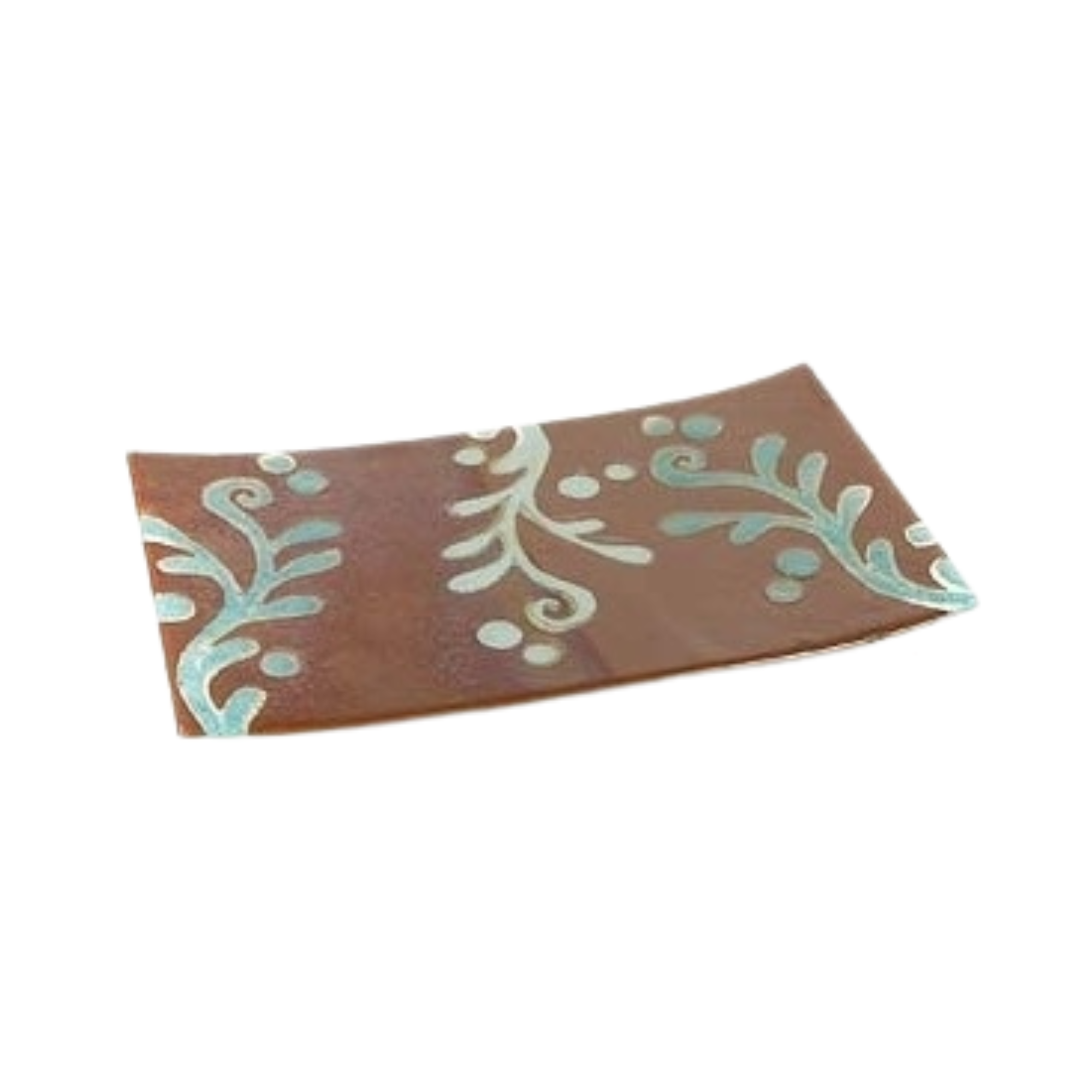 Chocolate Azure Leaf Tray