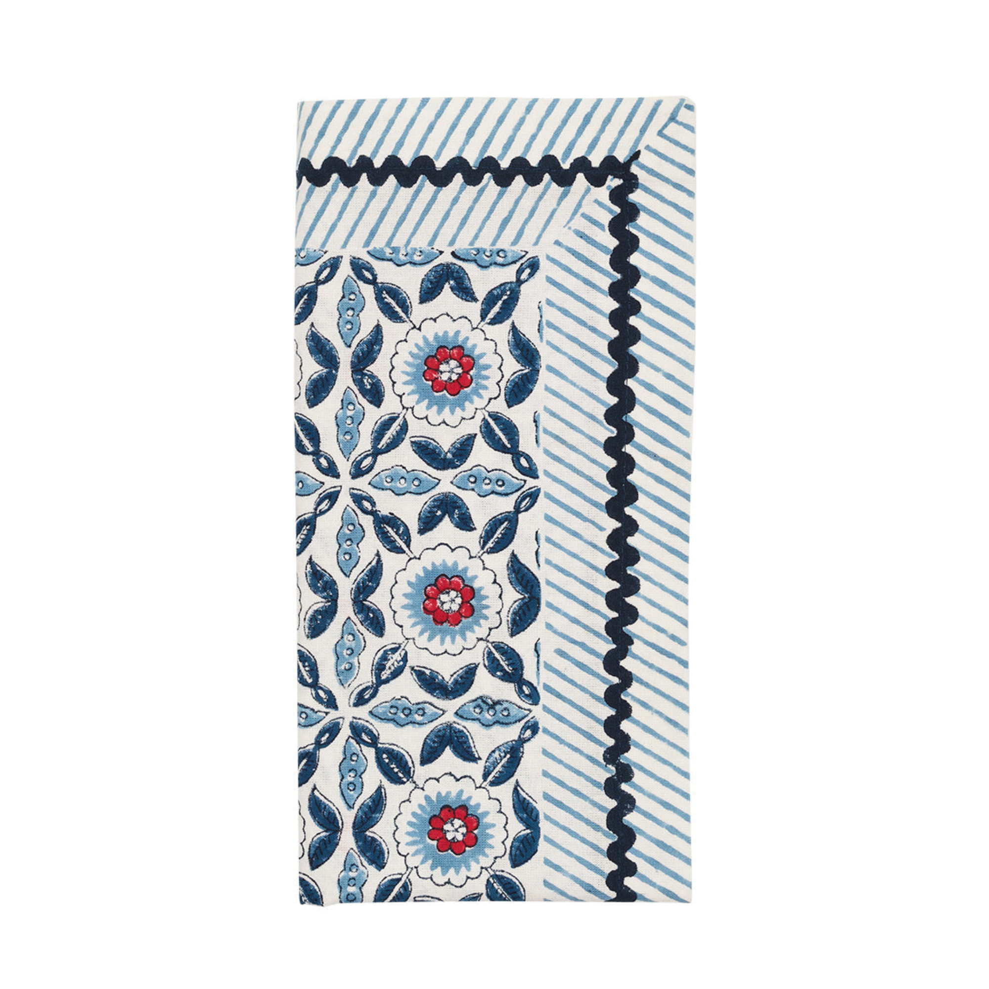 Majorelle Napkin in Red, White & Blue - Set of 4