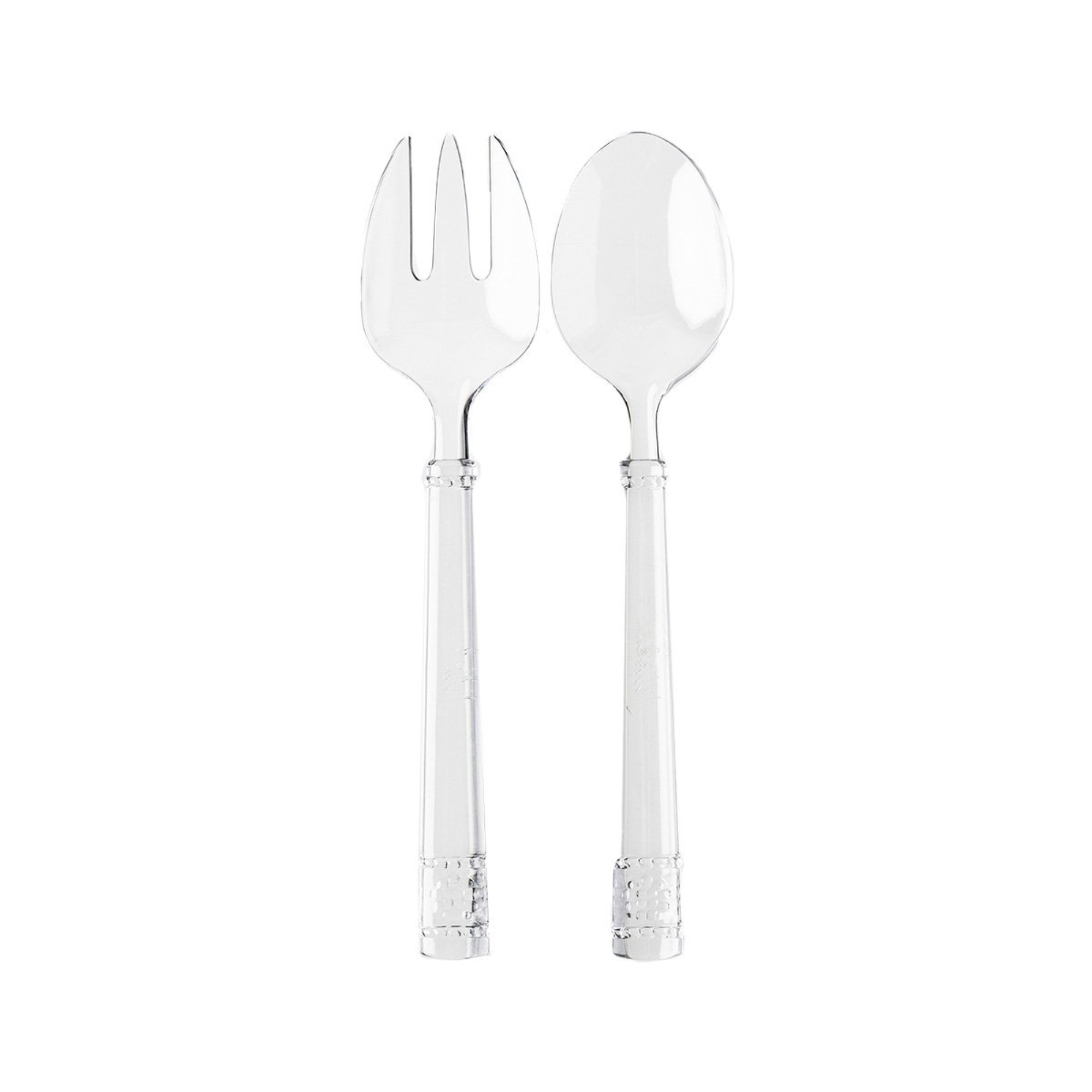 Isabella Acrylic Serving Bowl With Salad Servers