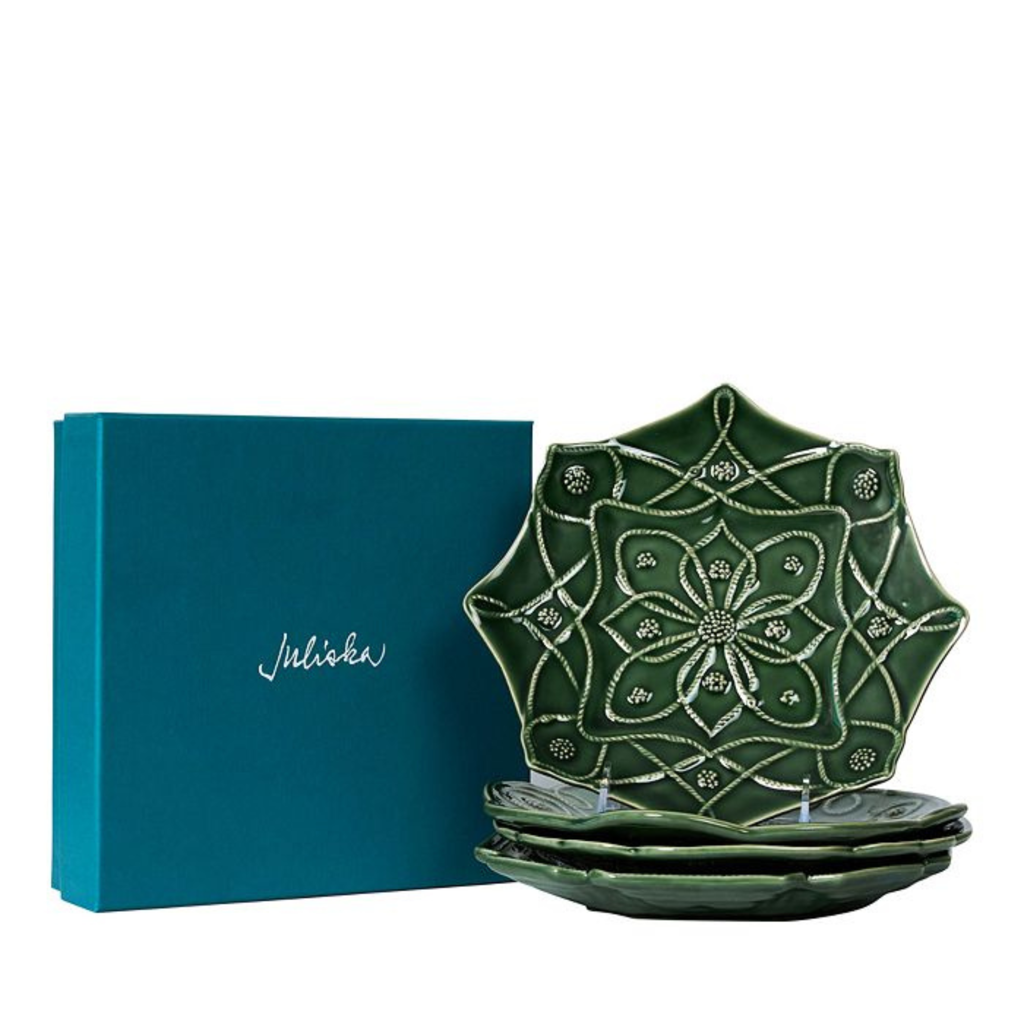 Jardin Du Monde Basil Dessert/Salad Plate - Set of 4