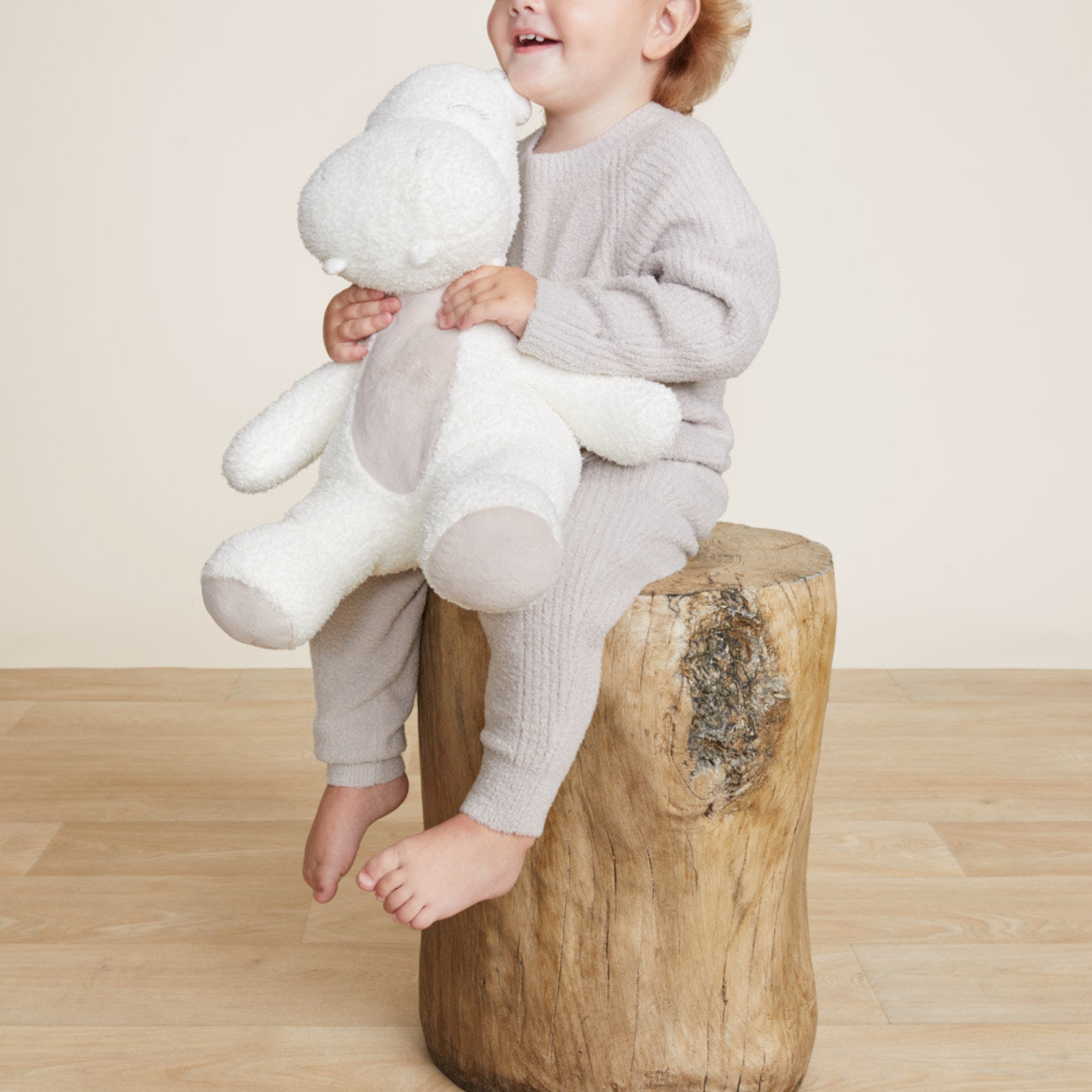 CozyChic Sleepy Hippo Buddie in Pearl / Stone