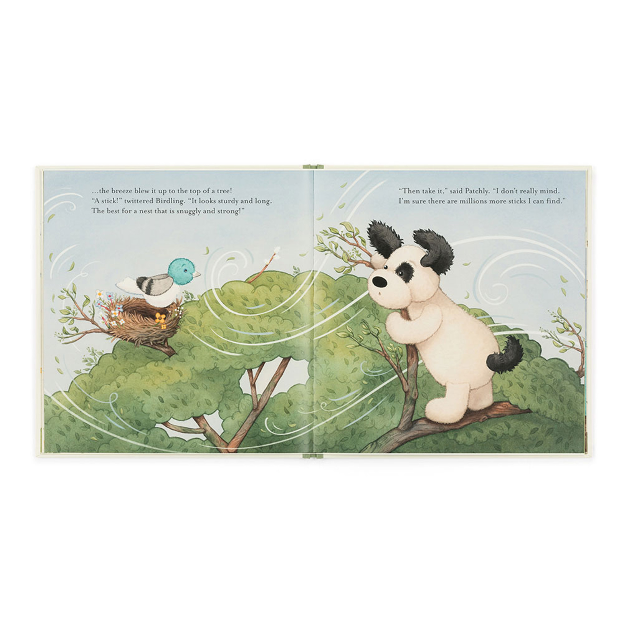 The Pick of the Sticks Book and Bashful Black & Cream Puppy