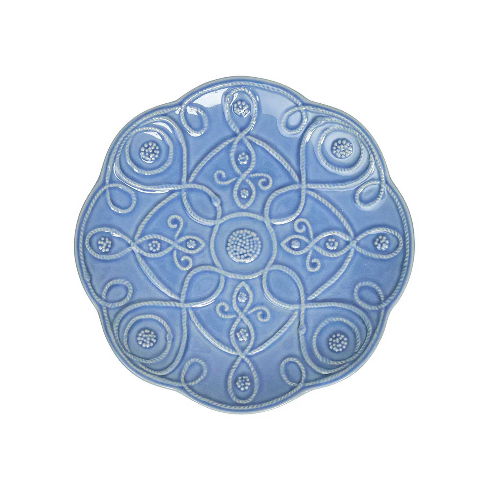 Jardins Du Monde Dessert/Salad Plate Assorted in Chambray - Set of 4