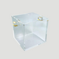 Clear Wine Cooler with Gold Handles