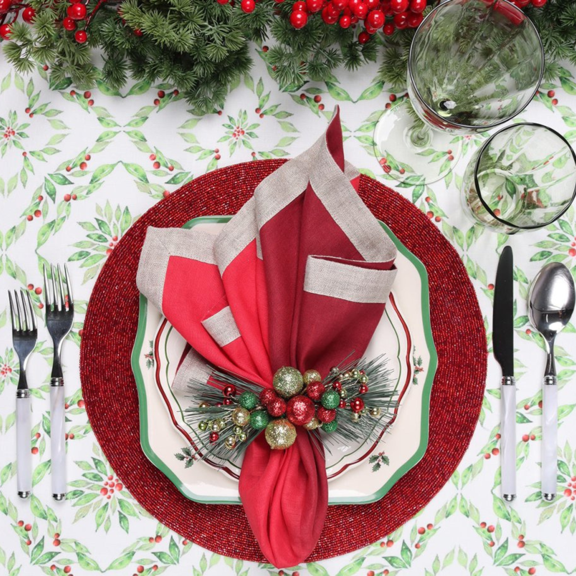 Jingle Napkin Ring - Set of 4