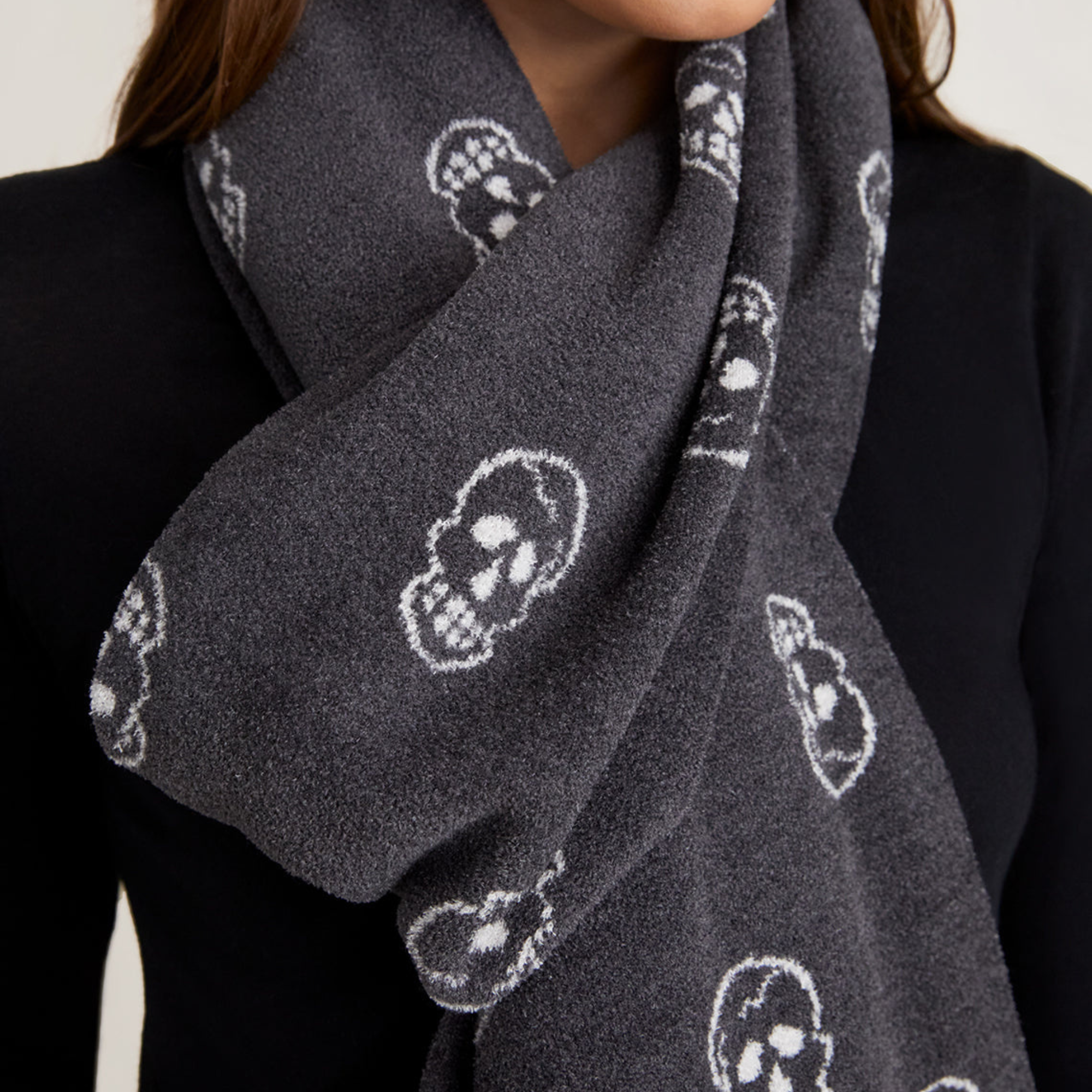 CozyChic Ultra Lite Skull Print Scarf