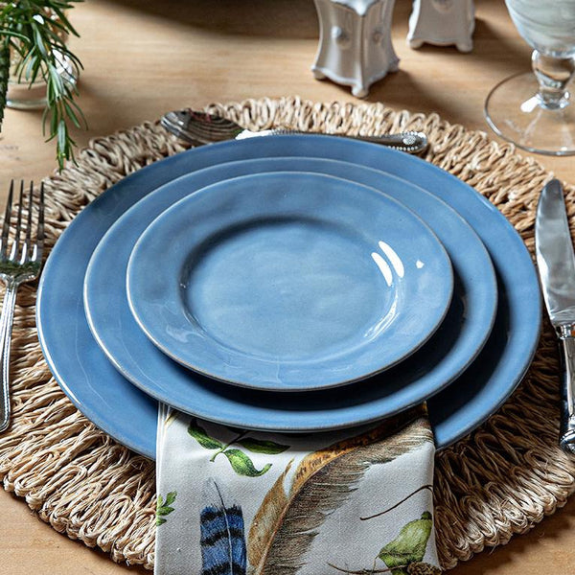 Puro Dinner Plate - Chambray - Set of 4