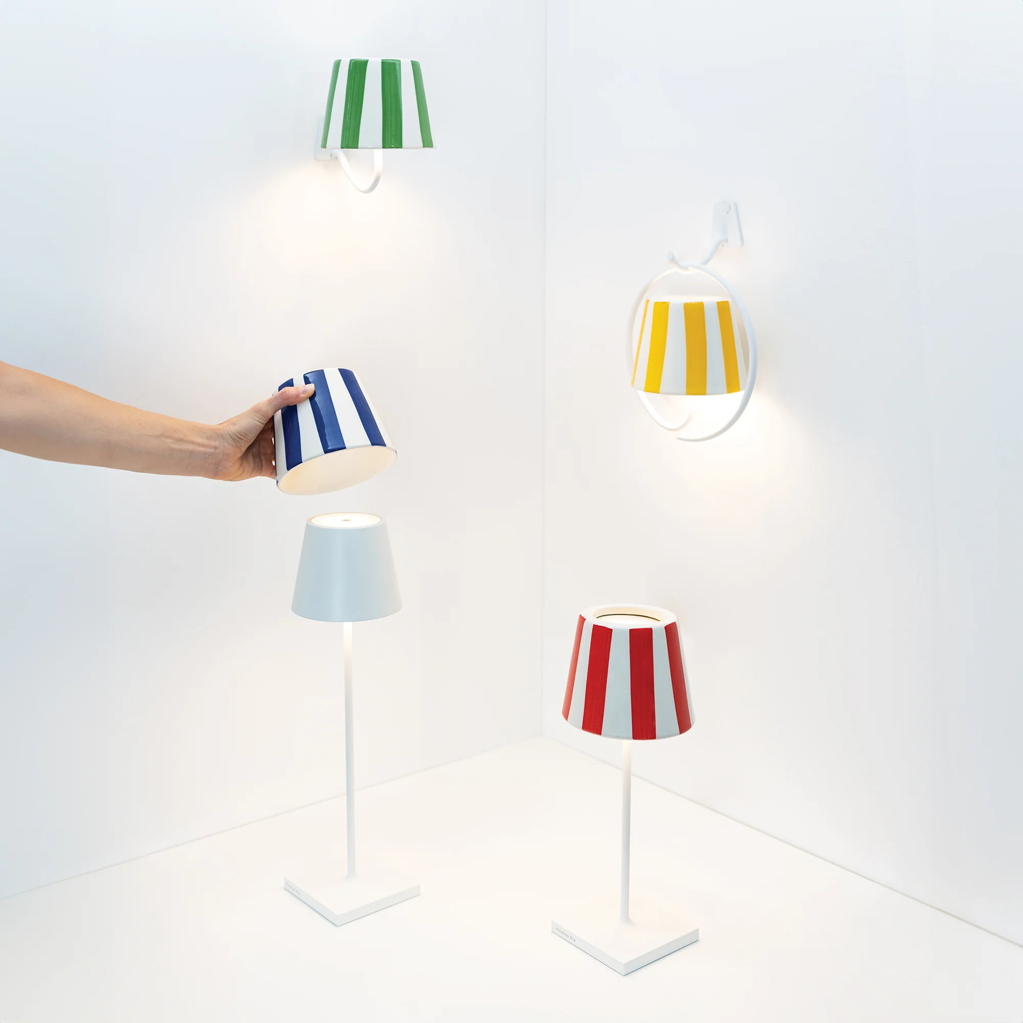 Lido Stripe Shade for Poldina Pro Lamps