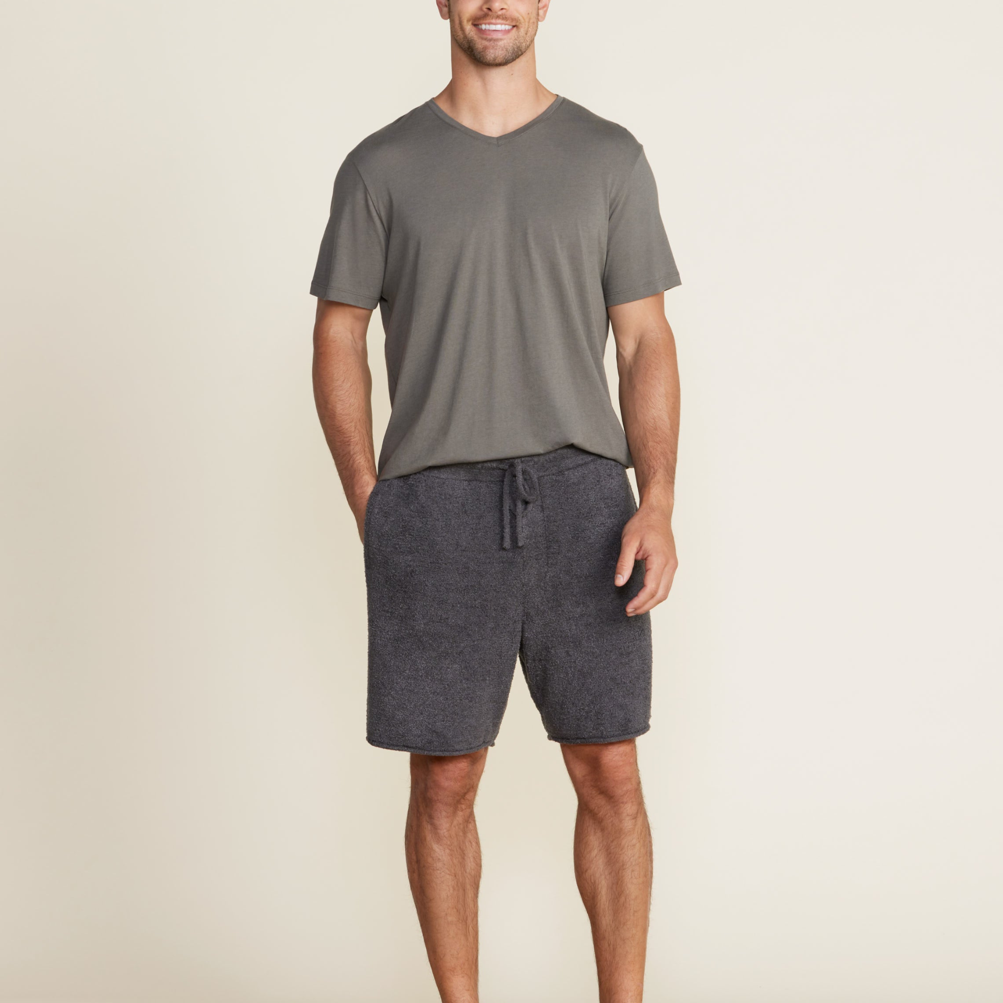 CozyChic Men's Rolled Edge Shorts