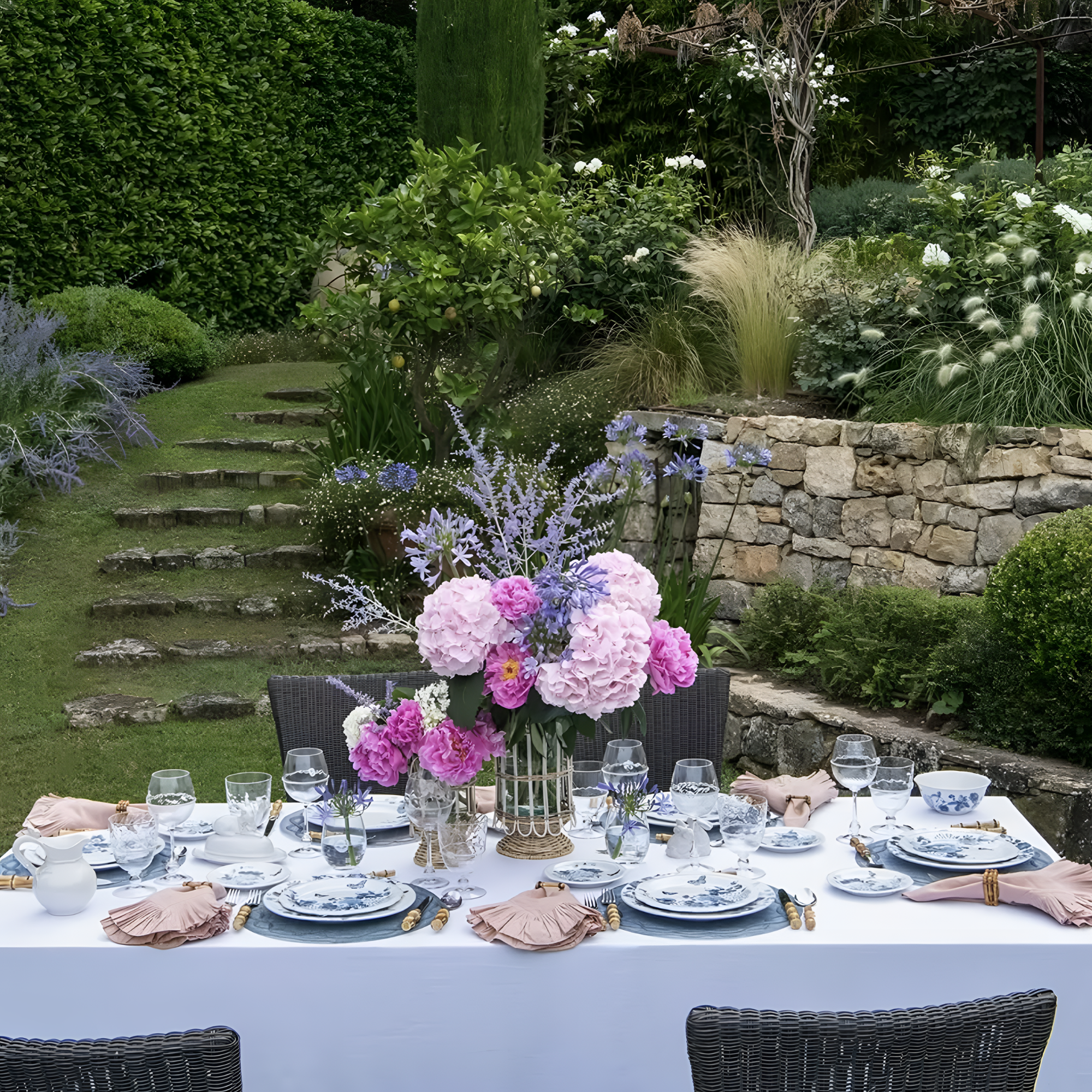 Provence Rattan Hurricane - Whitewash