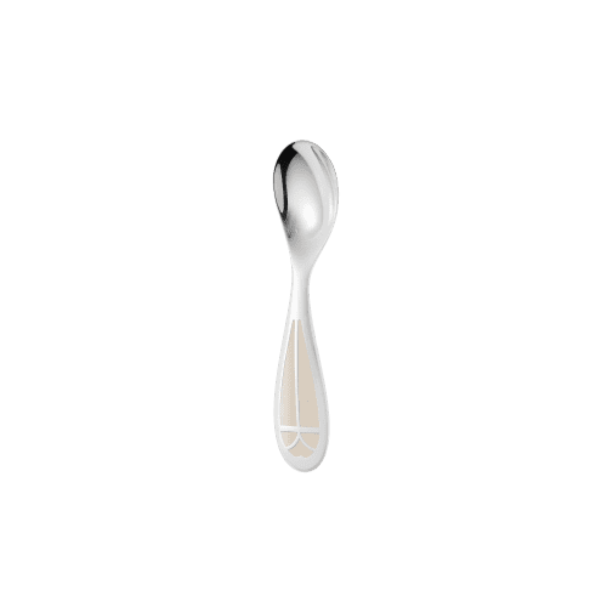 Talisman Silver Plated Baby Spoon Ivory