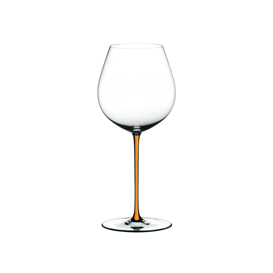 Fatto A Mano Pinot Noir Wine Glass in Orange