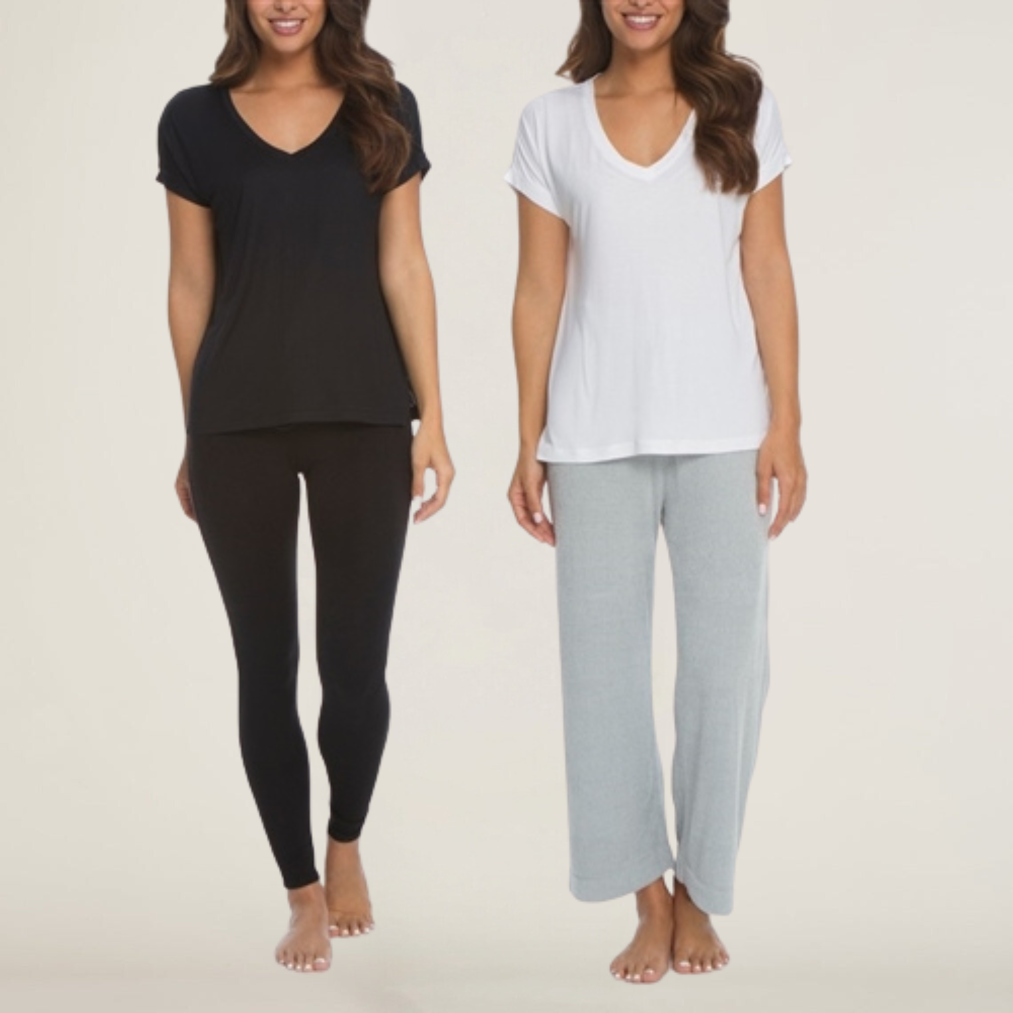 Malibu Collection Women's Modal Boxy V-Neck Tee