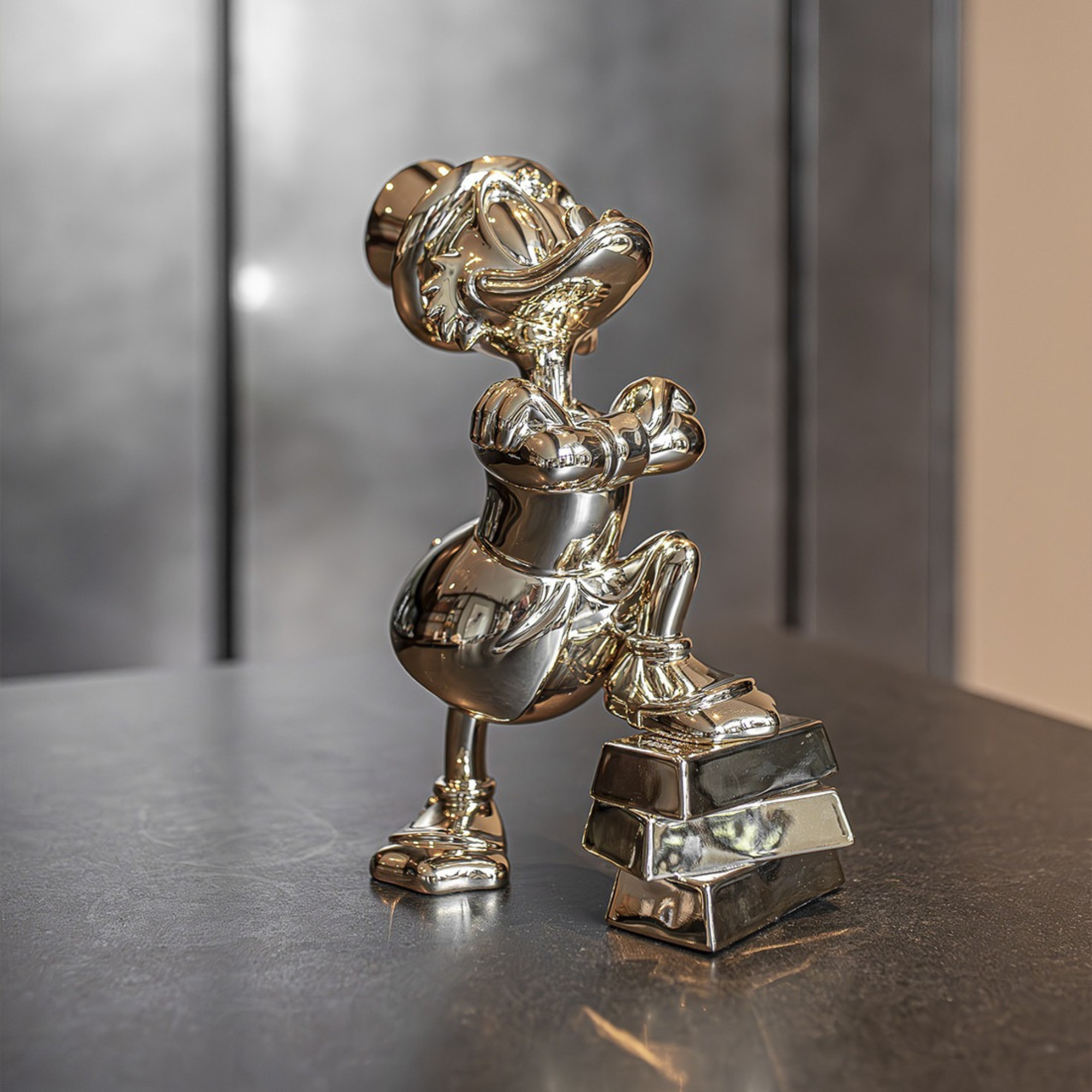 Uncle Scrooge Ingots in Chromed Gold