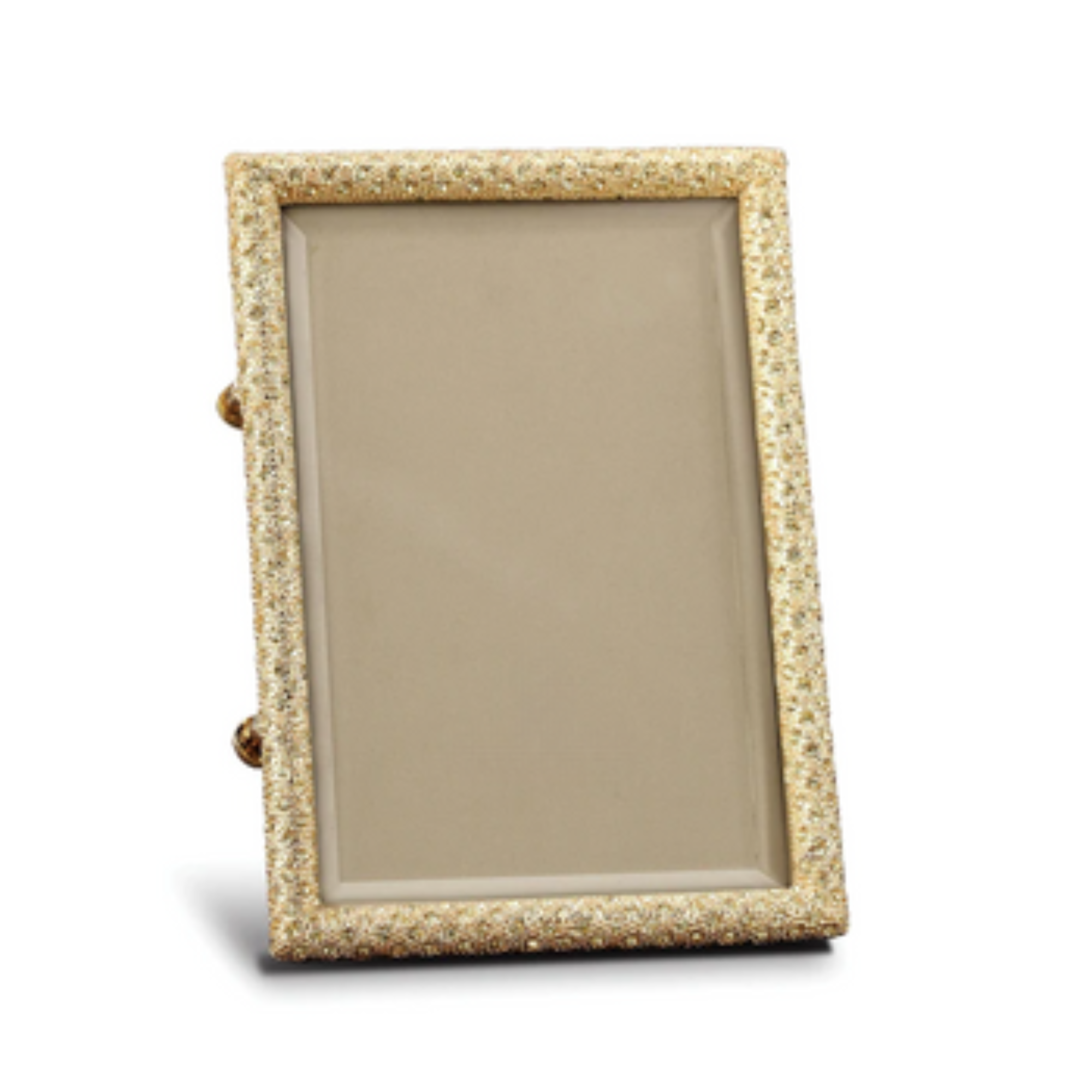 Gold Rectangular Pave Frame