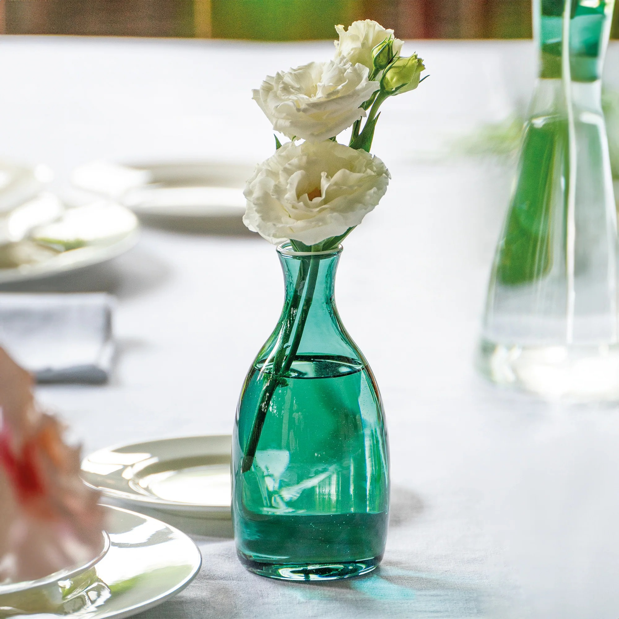 Un Fiore Vases Trio in Lake Green