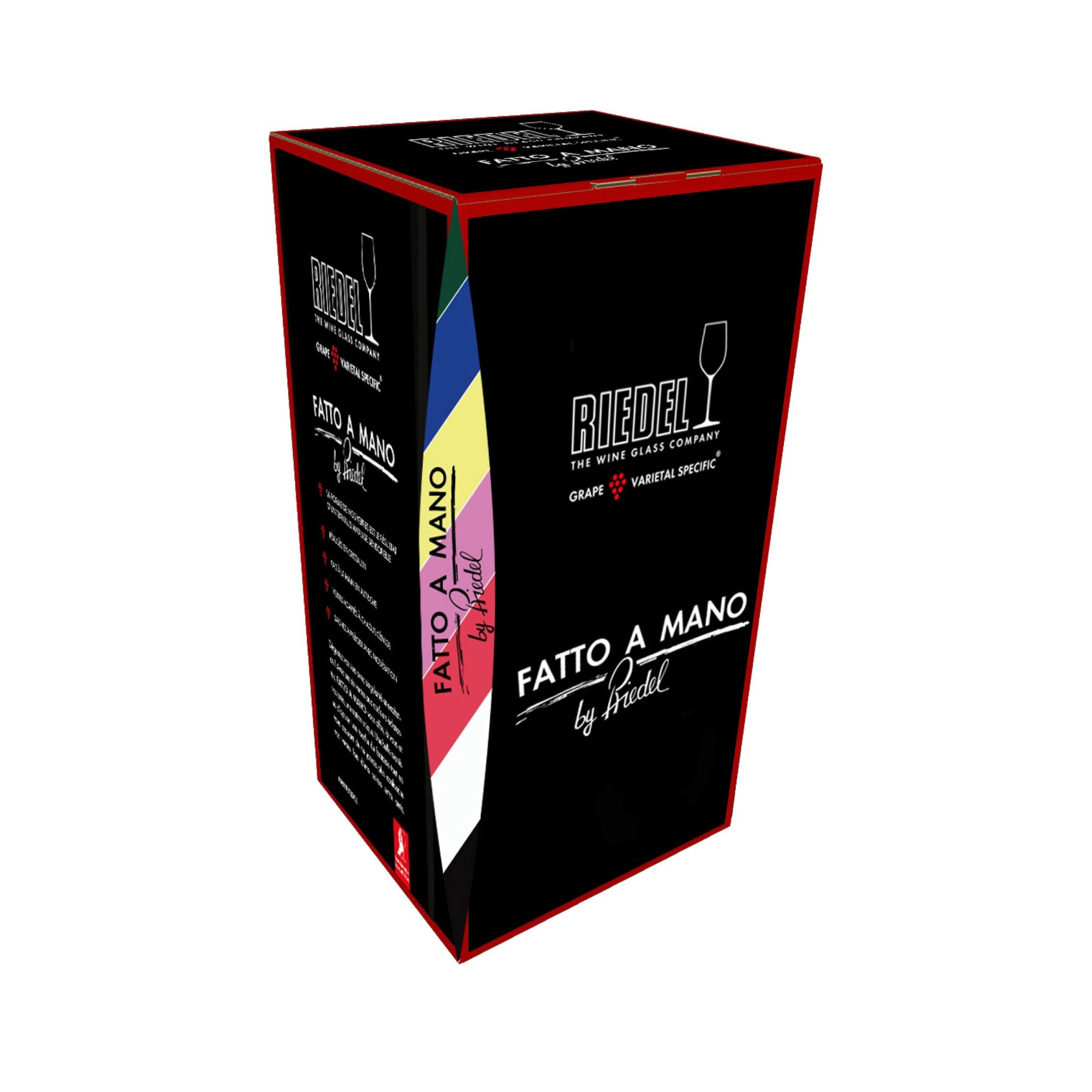 Fatto A Mano Champagne Wine Glass in Orange