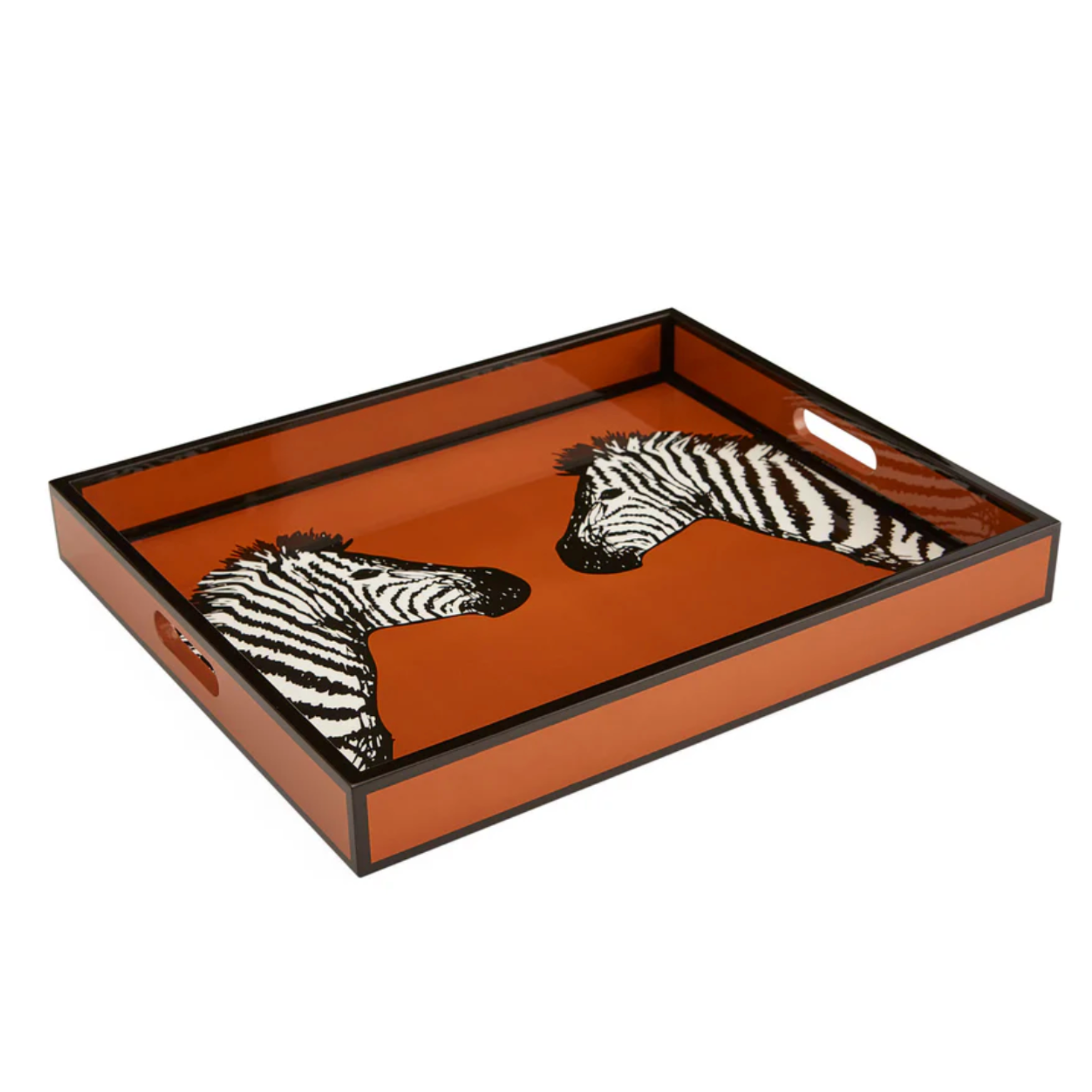 Zebra Lacquer Tray