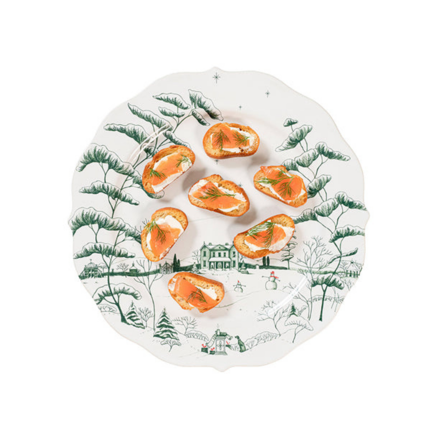 Country Estate Winter Frolic Party Plate Assorted - Set of 4